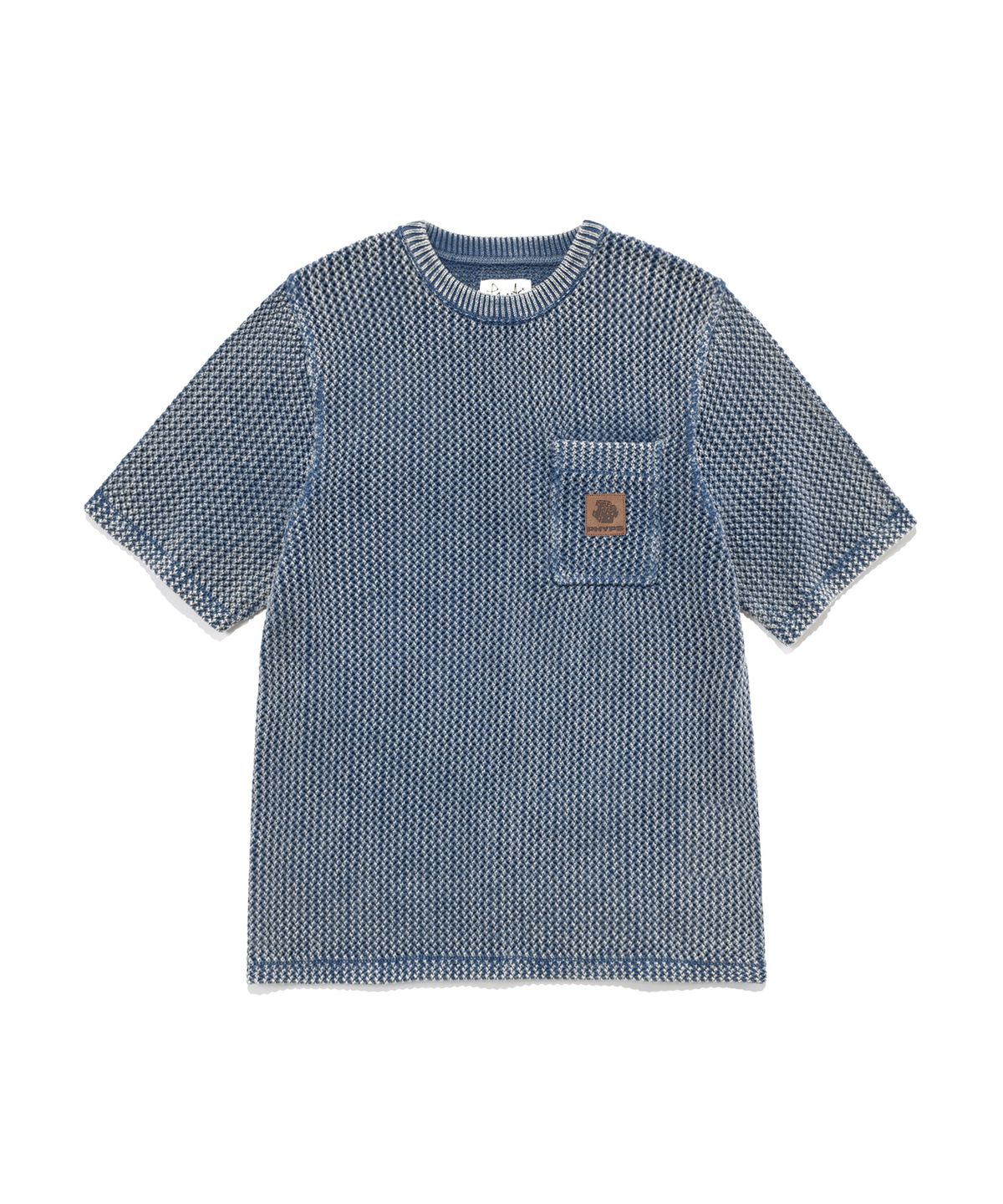 피지컬 디파트먼트(PHYSICAL DEPARTMENT) POCKET MESH KNIT SS MARIN BLUE