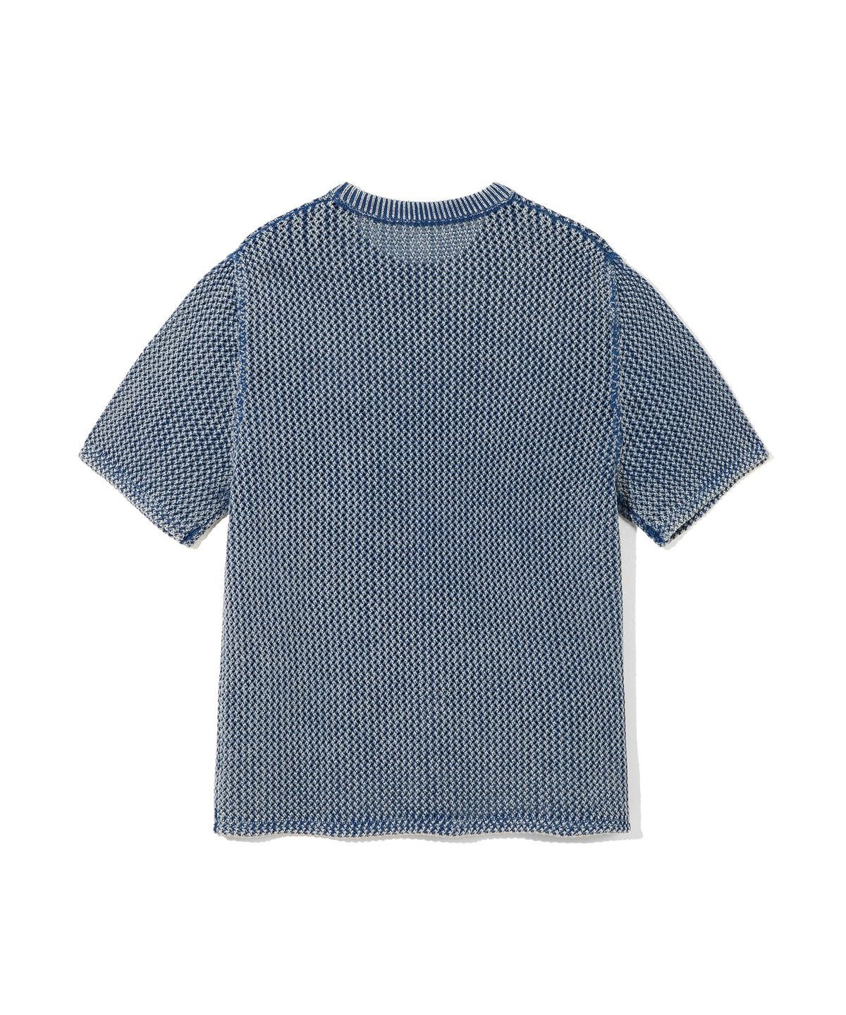 피지컬 디파트먼트(PHYSICAL DEPARTMENT) POCKET MESH KNIT SS MARIN BLUE