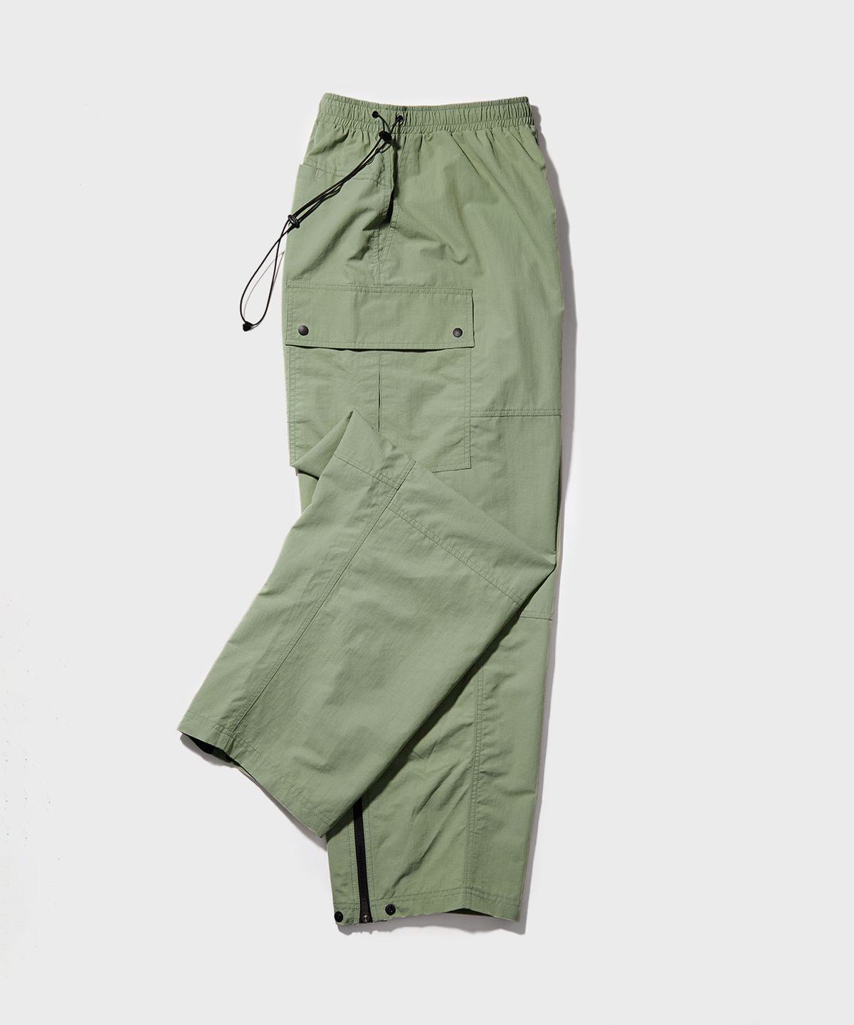 더블유엠씨(WMC) 립스탑 지퍼 카고팬츠_KHAKI