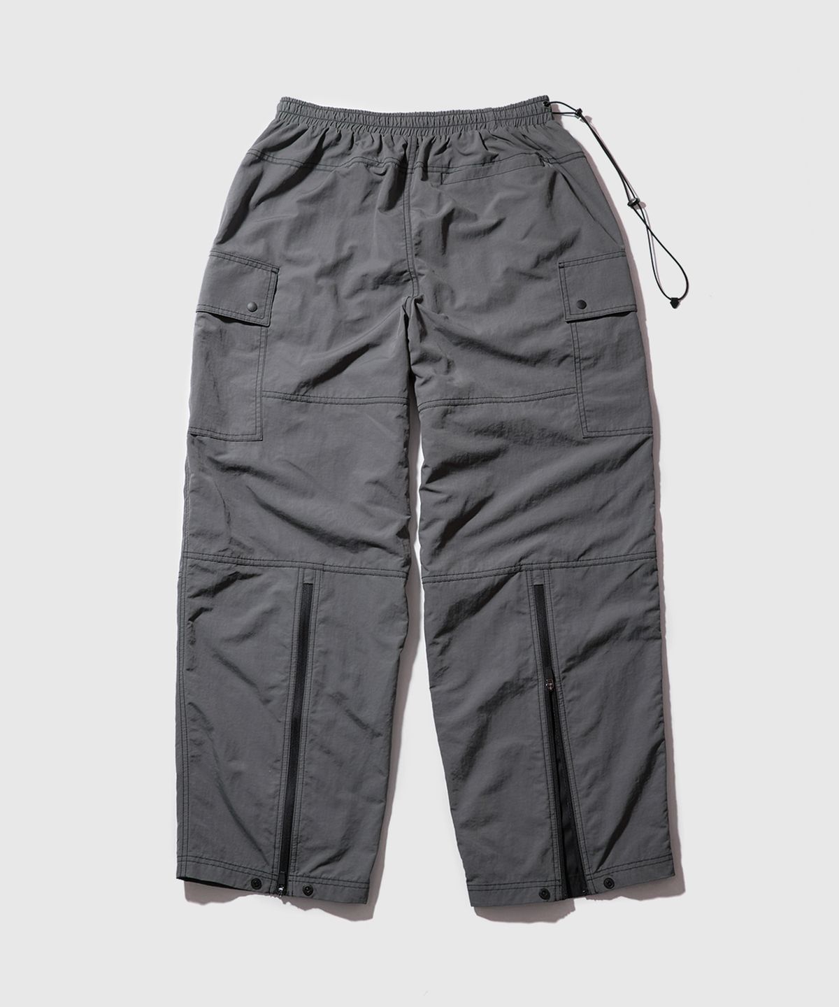 더블유엠씨(WMC) 립스탑 지퍼 카고팬츠_CHARCOAL GREY