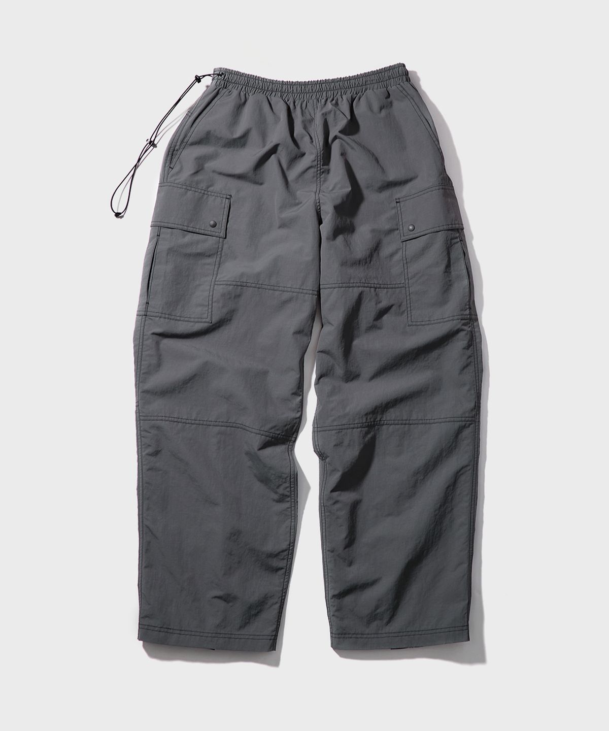 더블유엠씨(WMC) 립스탑 지퍼 카고팬츠_CHARCOAL GREY