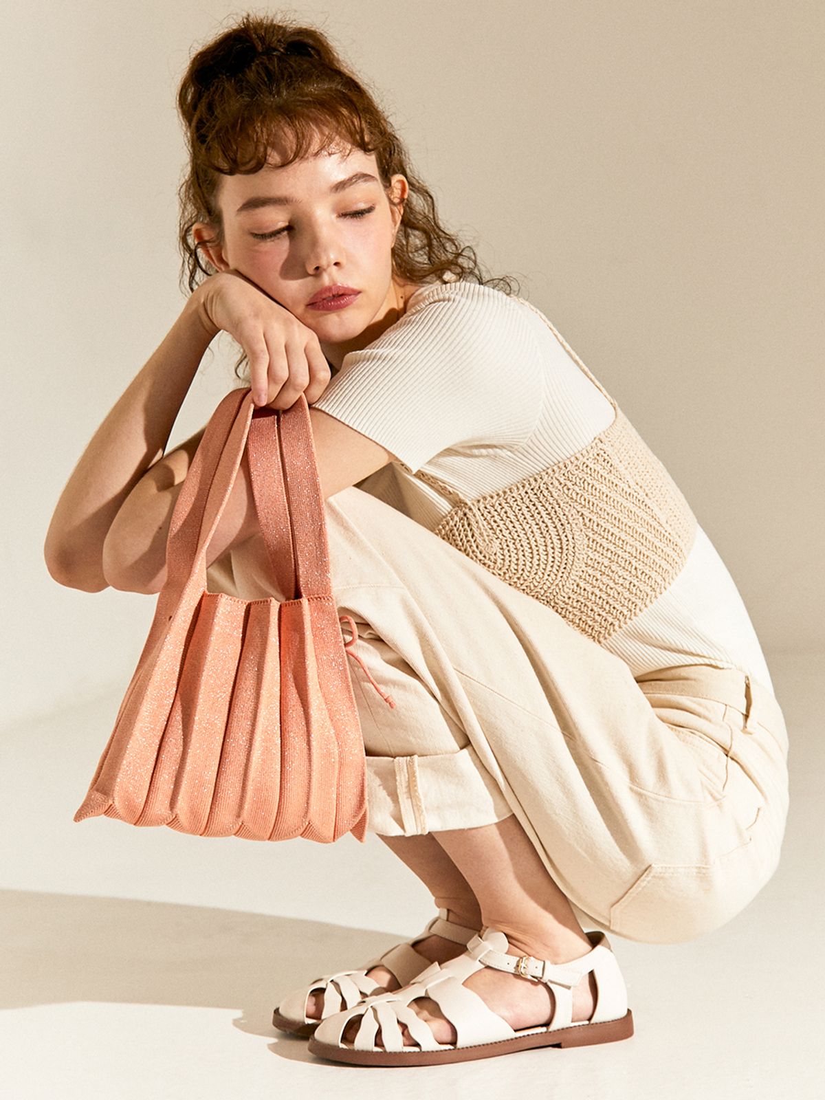 조셉앤스테이시(JOSEPH&STACEY) Lucky Pleats Knit S Starry (ALL)