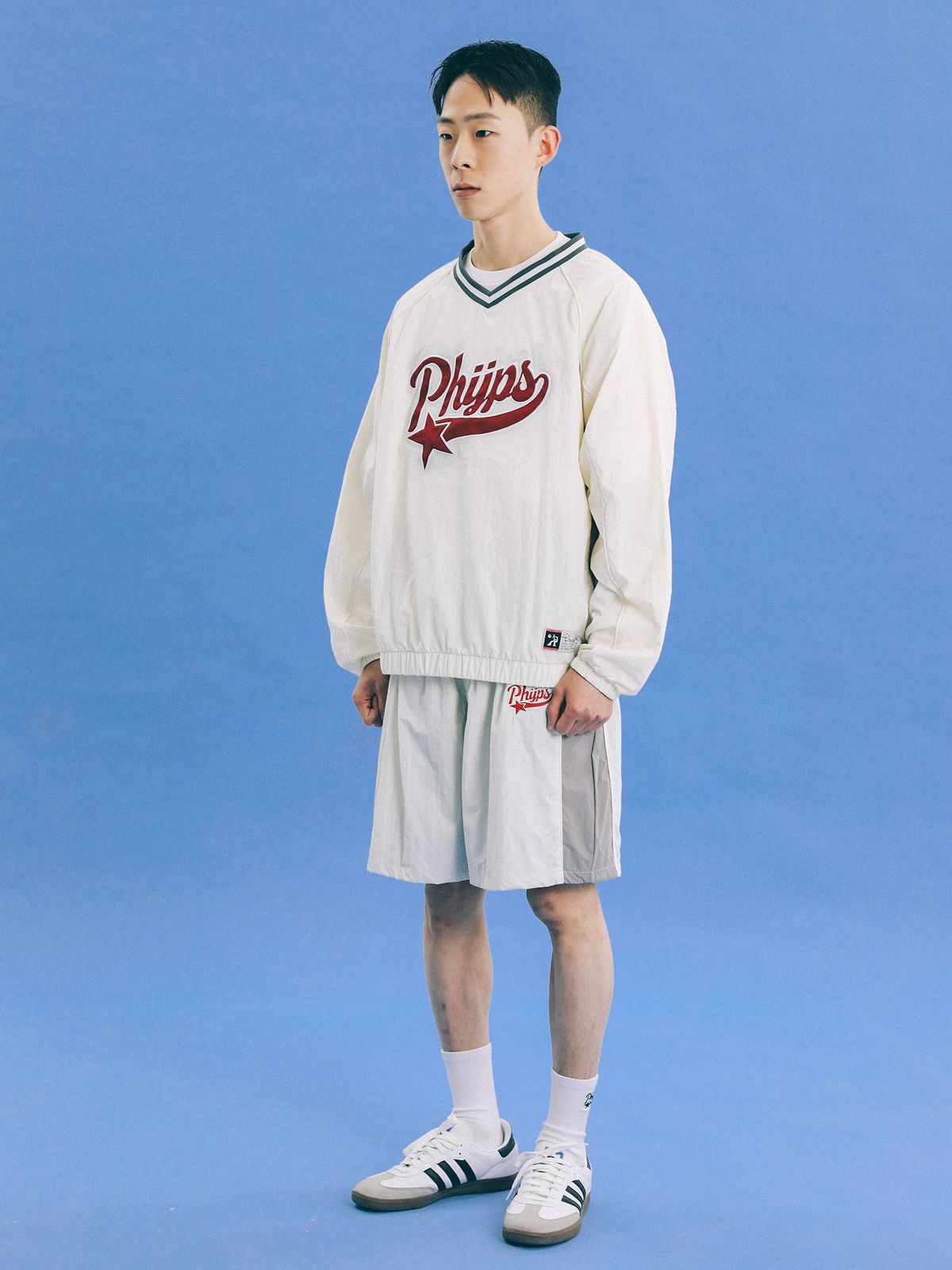 피지컬 디파트먼트(PHYSICAL DEPARTMENT) 테일로고 롱슬리브_네이비
