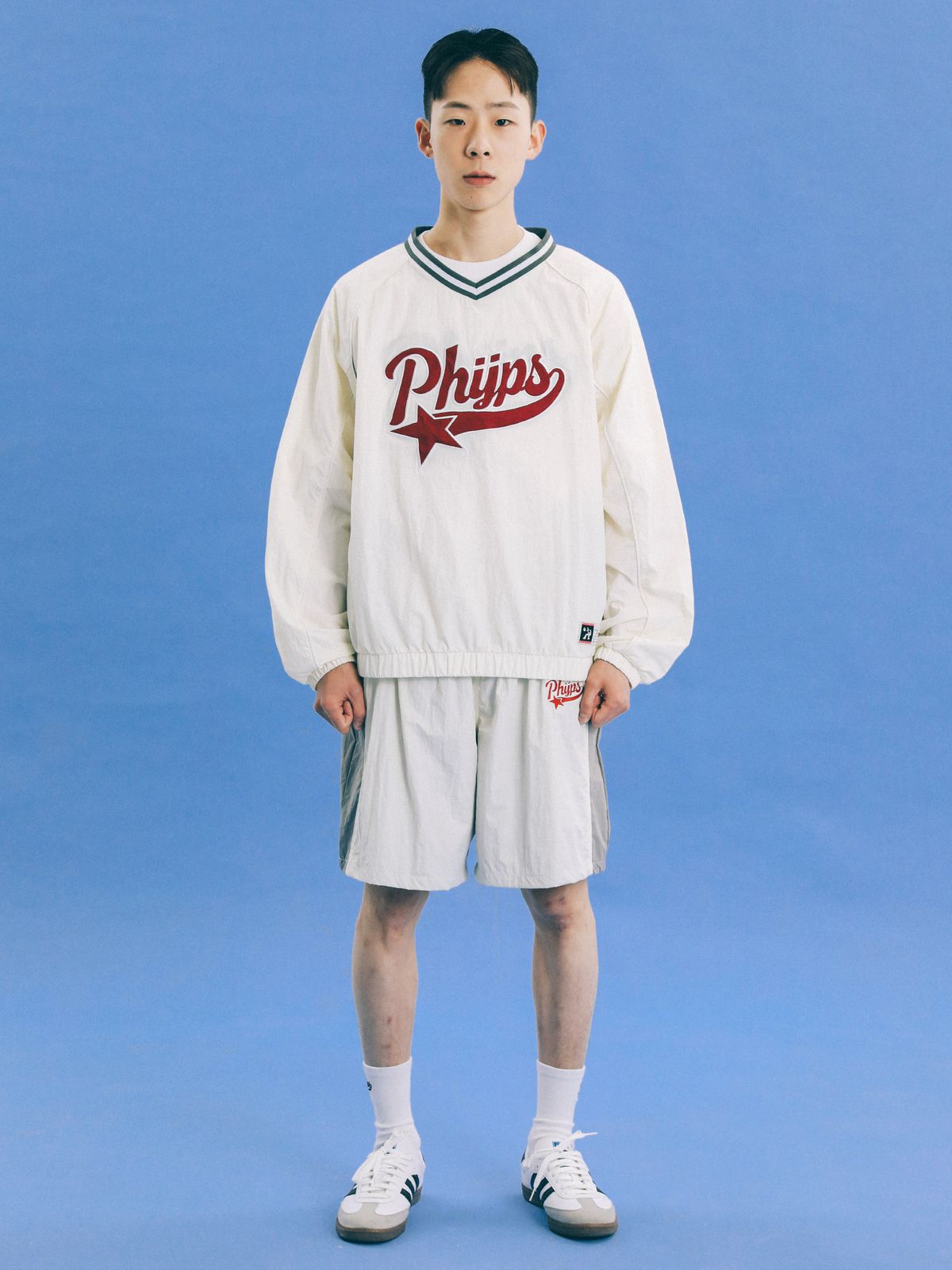 피지컬 디파트먼트(PHYSICAL DEPARTMENT) 테일로고 롱슬리브_네이비