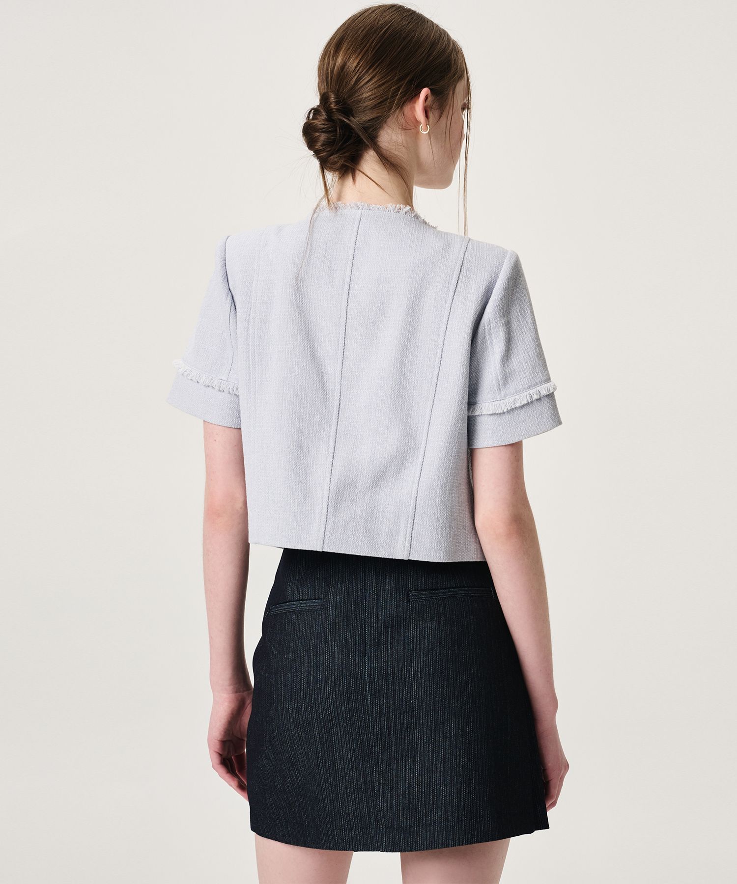 ミニスカート [ ETMON ] Buckle Wrap Mini Skirt, Black Indigo MUSINSA | ETMON Buckle Wrap Mini Skirt, Black Indigo