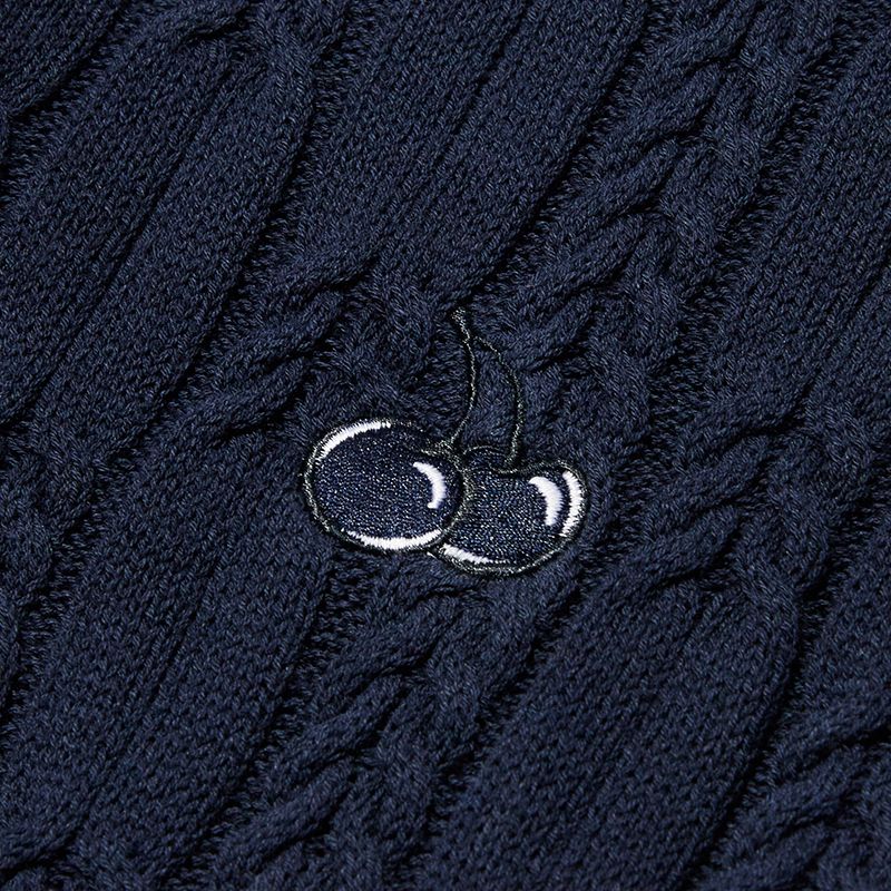ワンピース KIRSH Small cherry cable knit dress melange gray KKSMCOP501M MUSINSA | KIRSH Small Cherry Cable Knit Dress [Melange Gray]