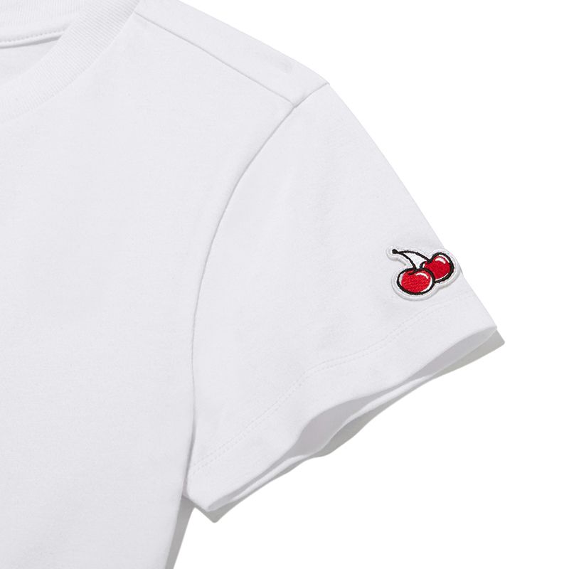 ★2023SS新作★KIRSH★BIG CHERRY HOTFIX POINT CROP T-SHIRT BIG CHERRY HOTFIX POINT CROP T-SHIRT [WHITE] - KIRSH | 60