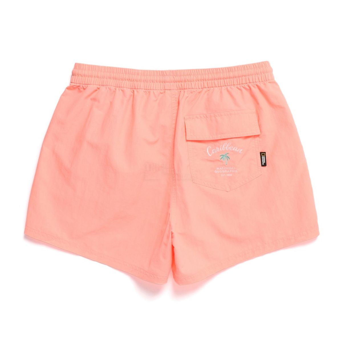 내셔널지오그래픽(NATIONALGEOGRAPHIC) N232WBS640 여성 3부 할리퀸터스크 베이직 보드숏 반바지 NEON ORANGE