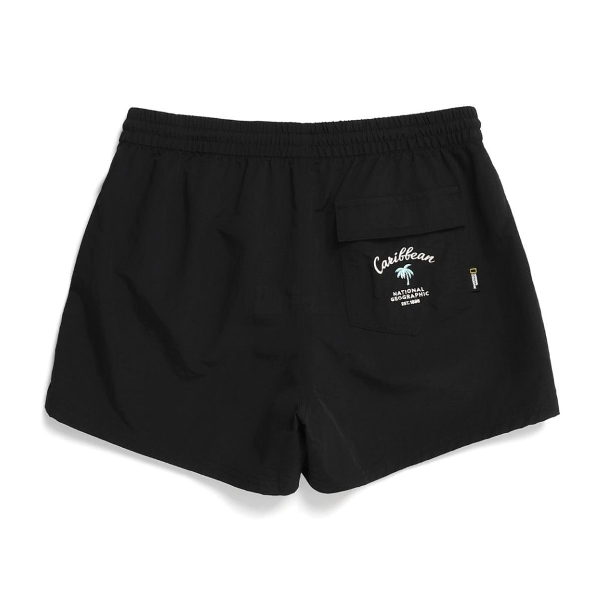 내셔널지오그래픽(NATIONALGEOGRAPHIC) N232WBS640 여성 3부 할리퀸터스크 베이직 보드숏 반바지 CARBON BLACK