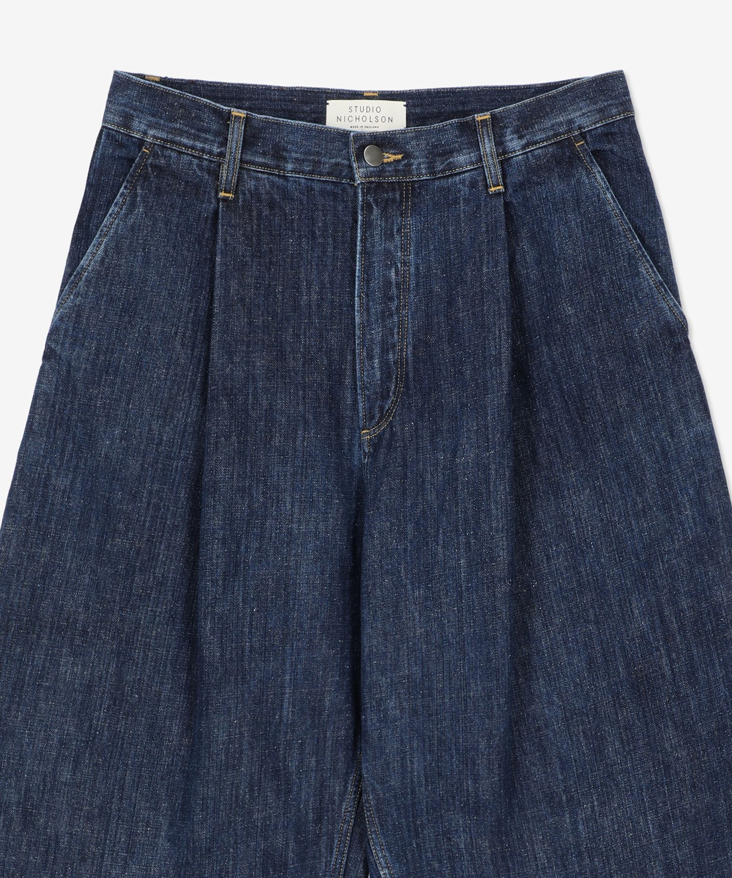 MUSINSA | STUDIO NICHOLSON Pooke denim pants - Indigo