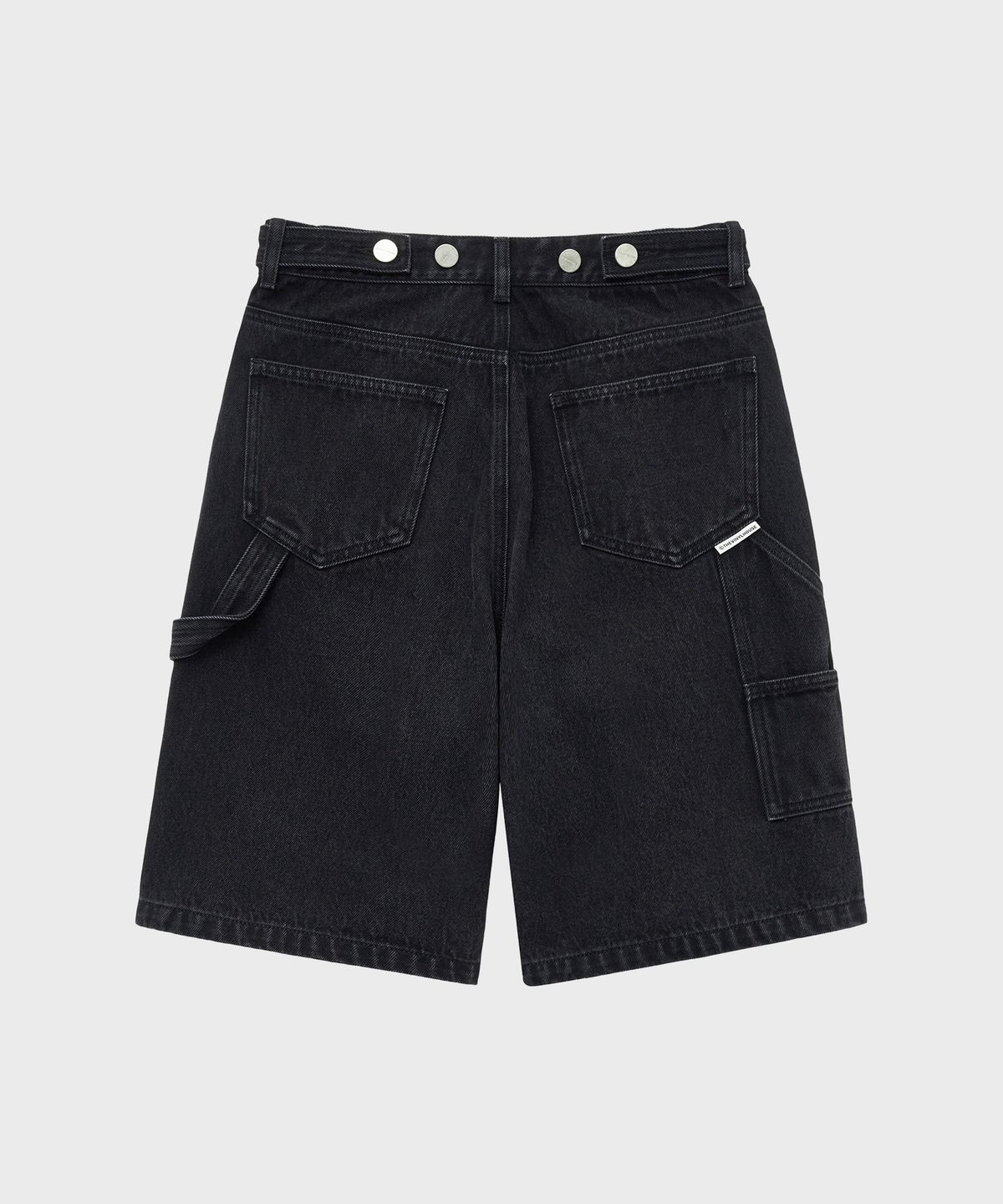 더바이닐하우스(THEVINYLHOUSE) CARPENTER DENIM SHORTS BLACK (VH2EMUPA60A)