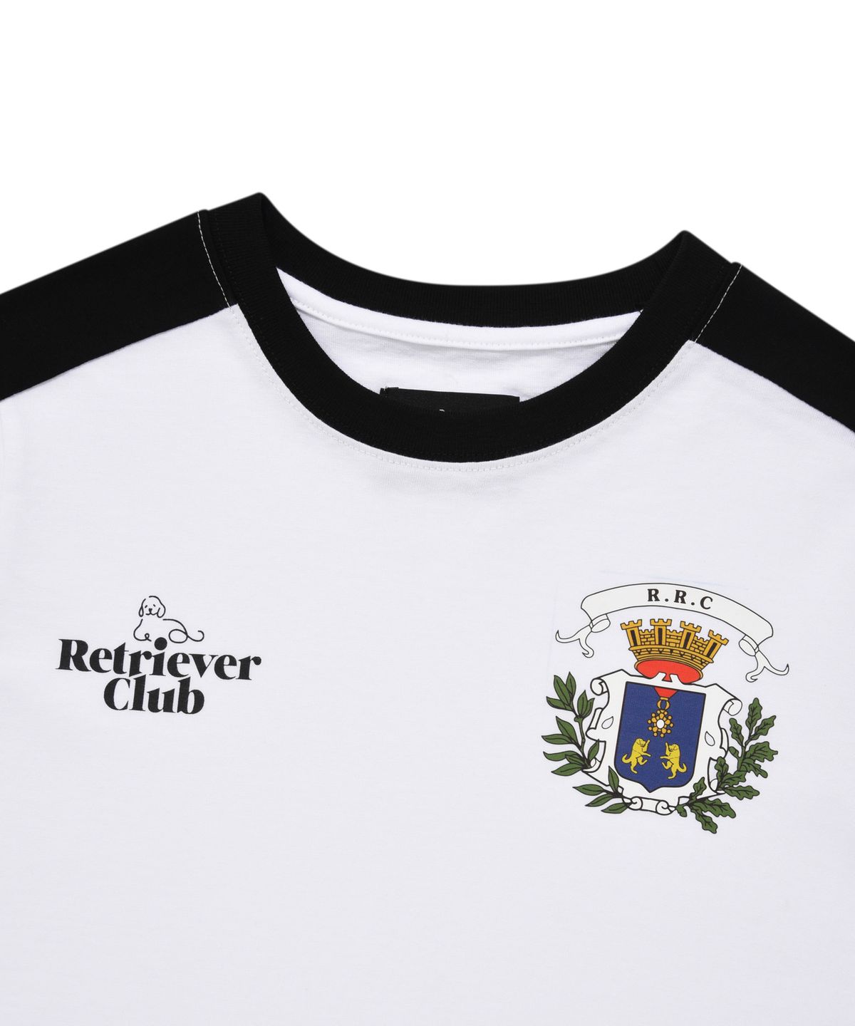리트리버클럽(RETRIEVER CLUB) CROWN SOCCER CROP TEE [WHITE]
