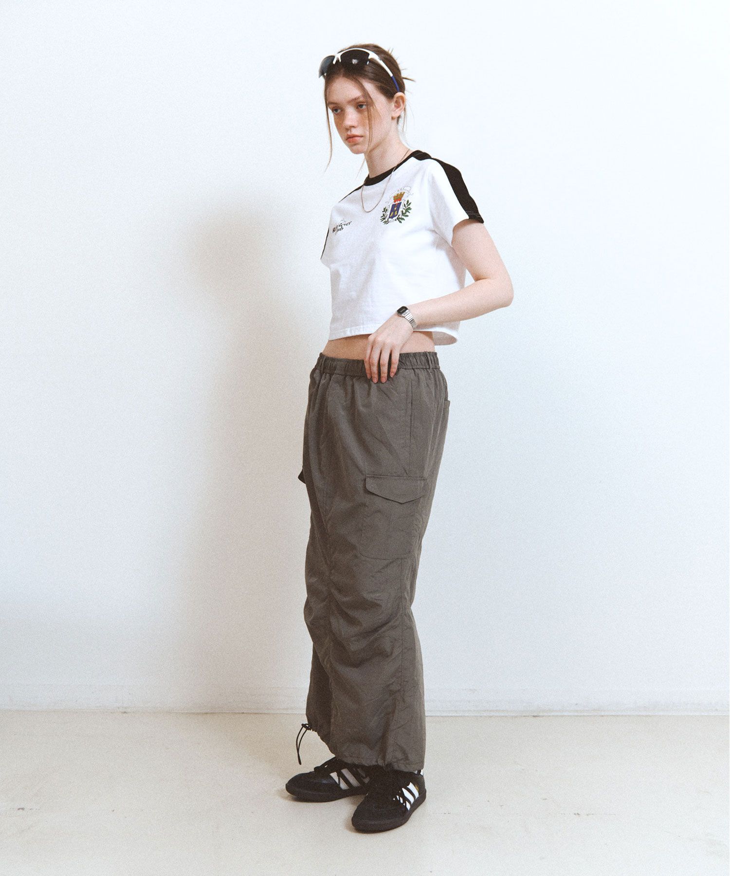 MUSINSA | RETRIEVER CLUB CROWN SOCCER CROP TEE [WHITE]