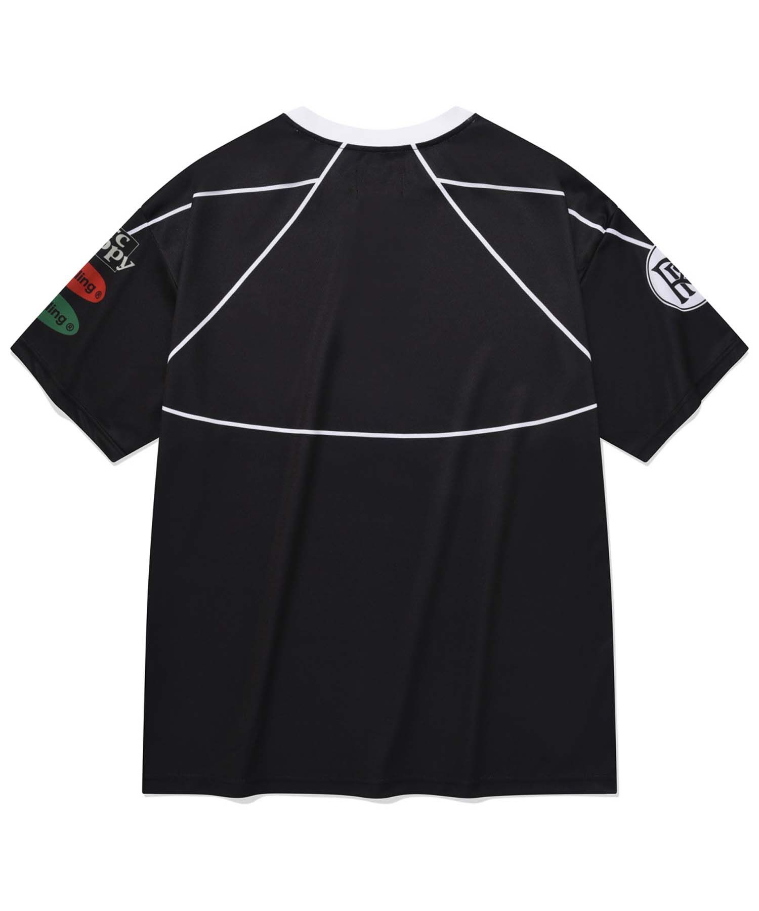 MUSINSA | RETRIEVER CLUB HOWLING SOCCER JERSEY [BLACK]