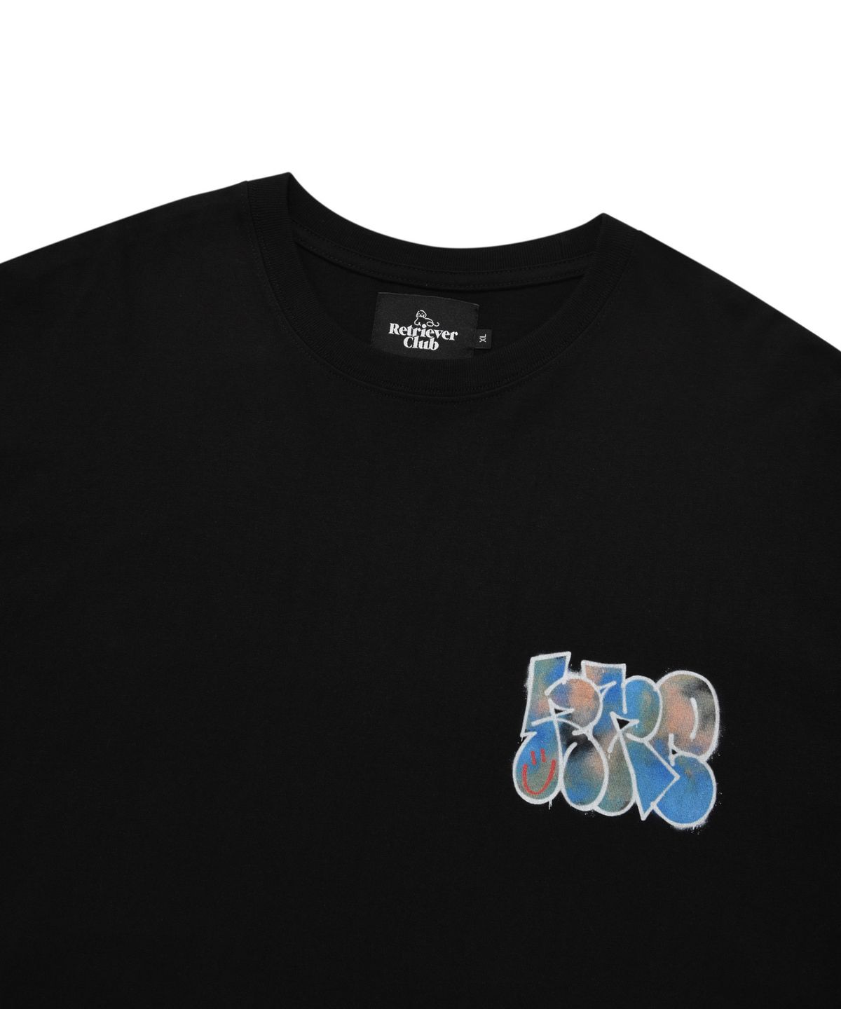 리트리버클럽(RETRIEVER CLUB) GRAFFITI RRC TEE [BLACK]