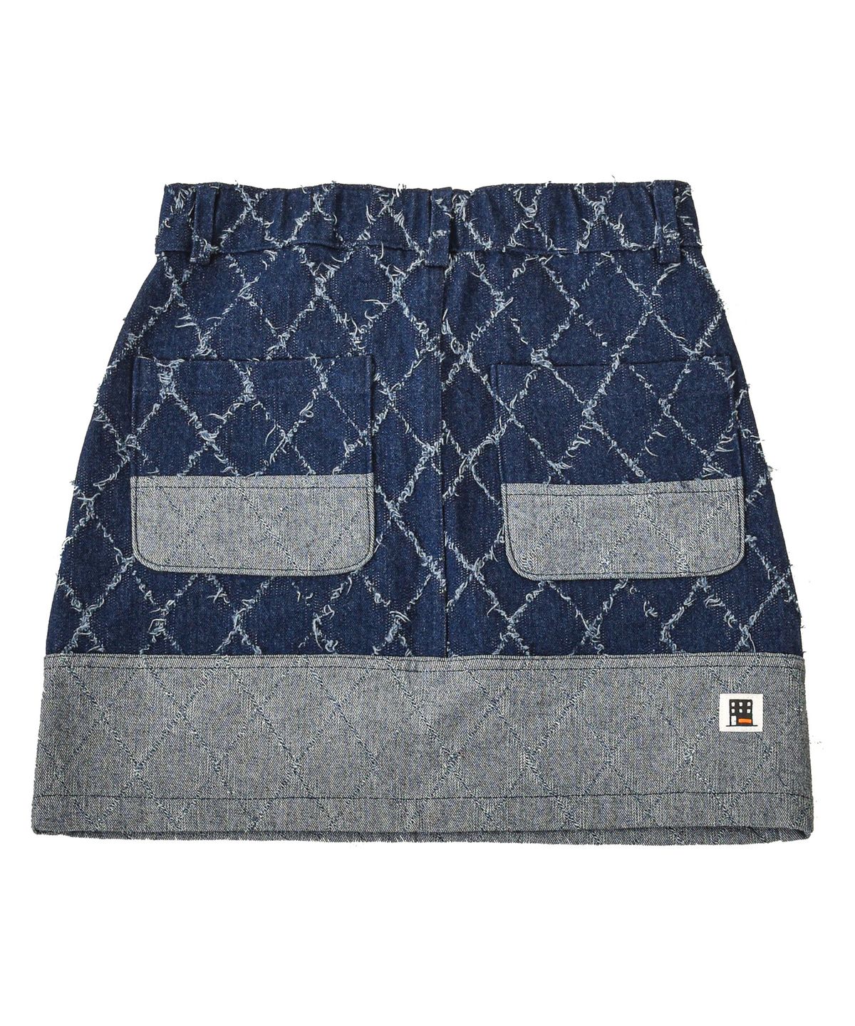프리키쉬빌딩(FREAKISH BUILDING) FENCE SWING DENIM MINI SKIRT (BLUE)