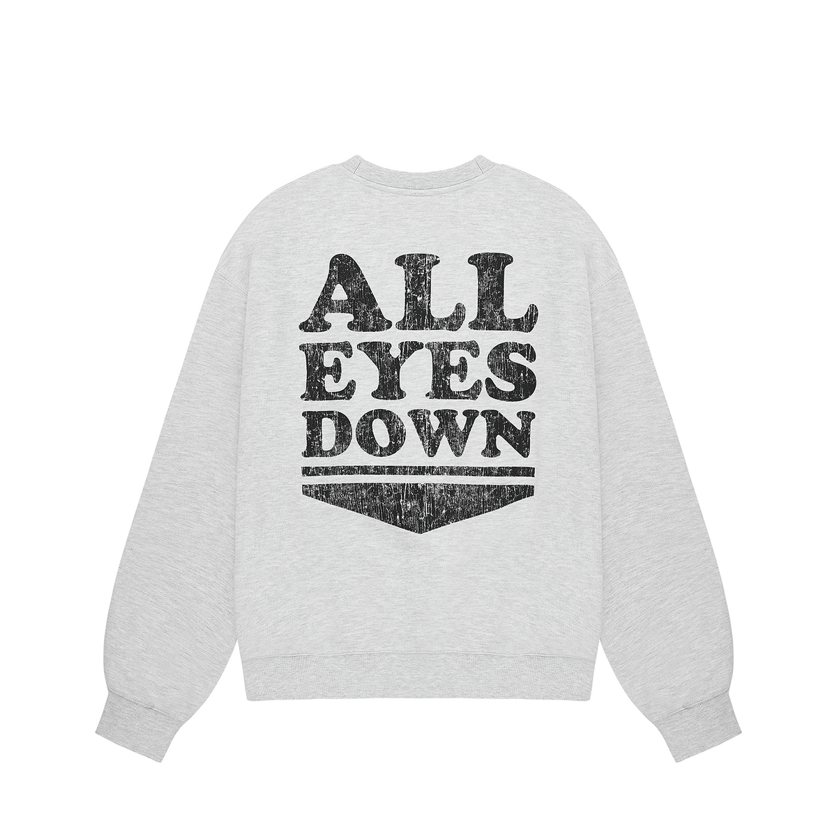 올아이즈다운(ALL EYES DOWN) CRACK LOGO SWEATSHIRTS(L/Melange)