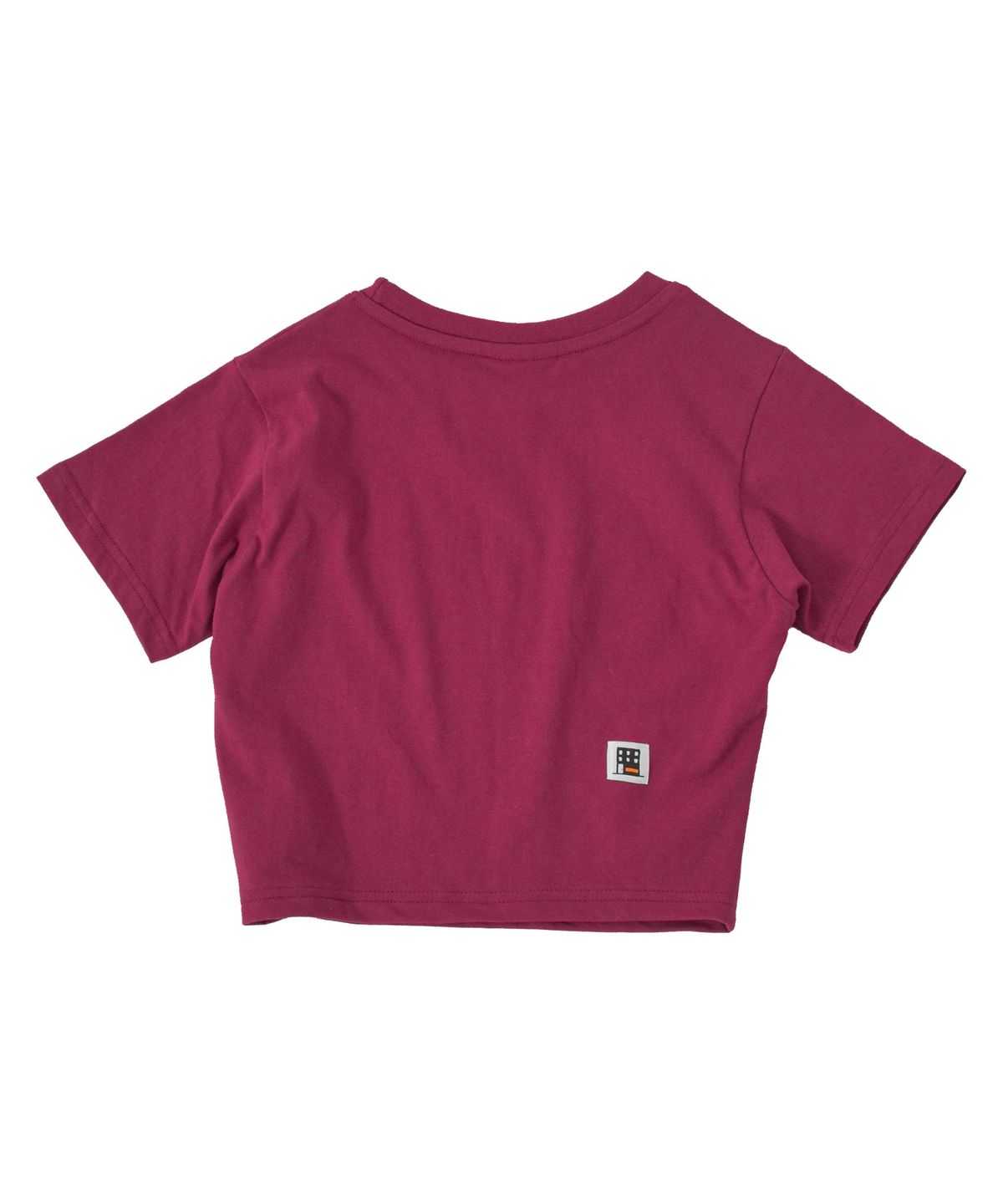 프리키쉬빌딩(FREAKISH BUILDING) STIPPLE SHORT SLEEVE CROP TEE (MAGENTA)