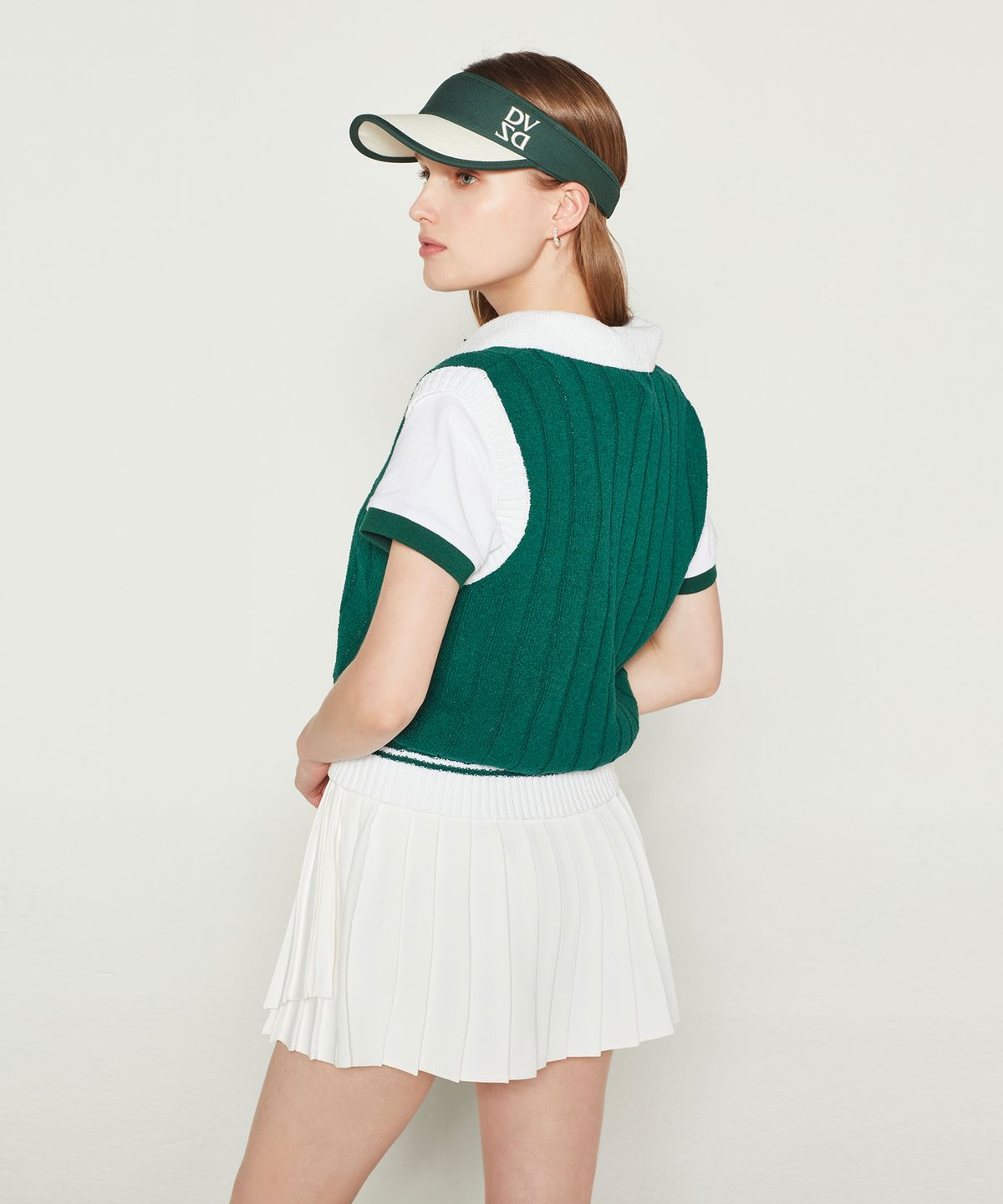 데이브앤데이즈(DAVE&DAZE) COLLAR VEST (GREEN)
