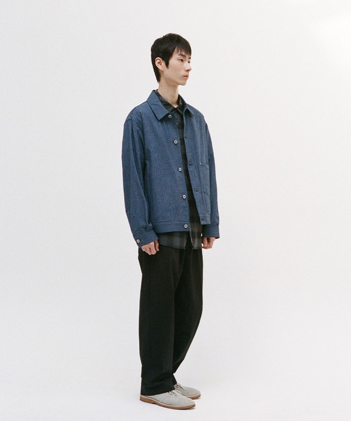 홀리선(HORLISUN) Cove Typewriter Resort Loose Pants Black