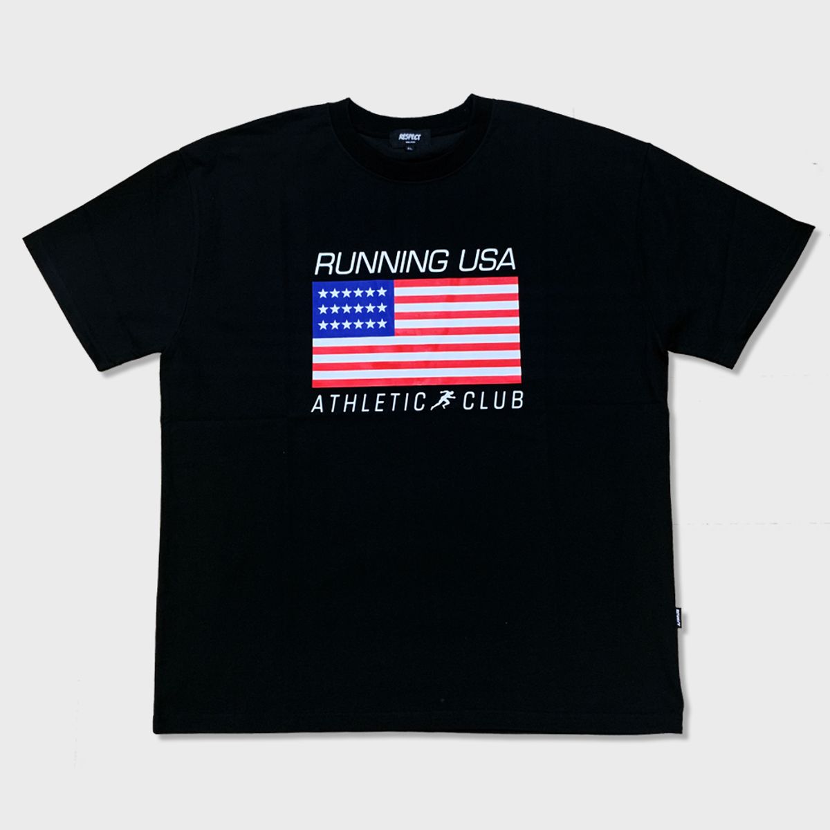 리스펙트(RESPECT) running usa athletic club tee (black)