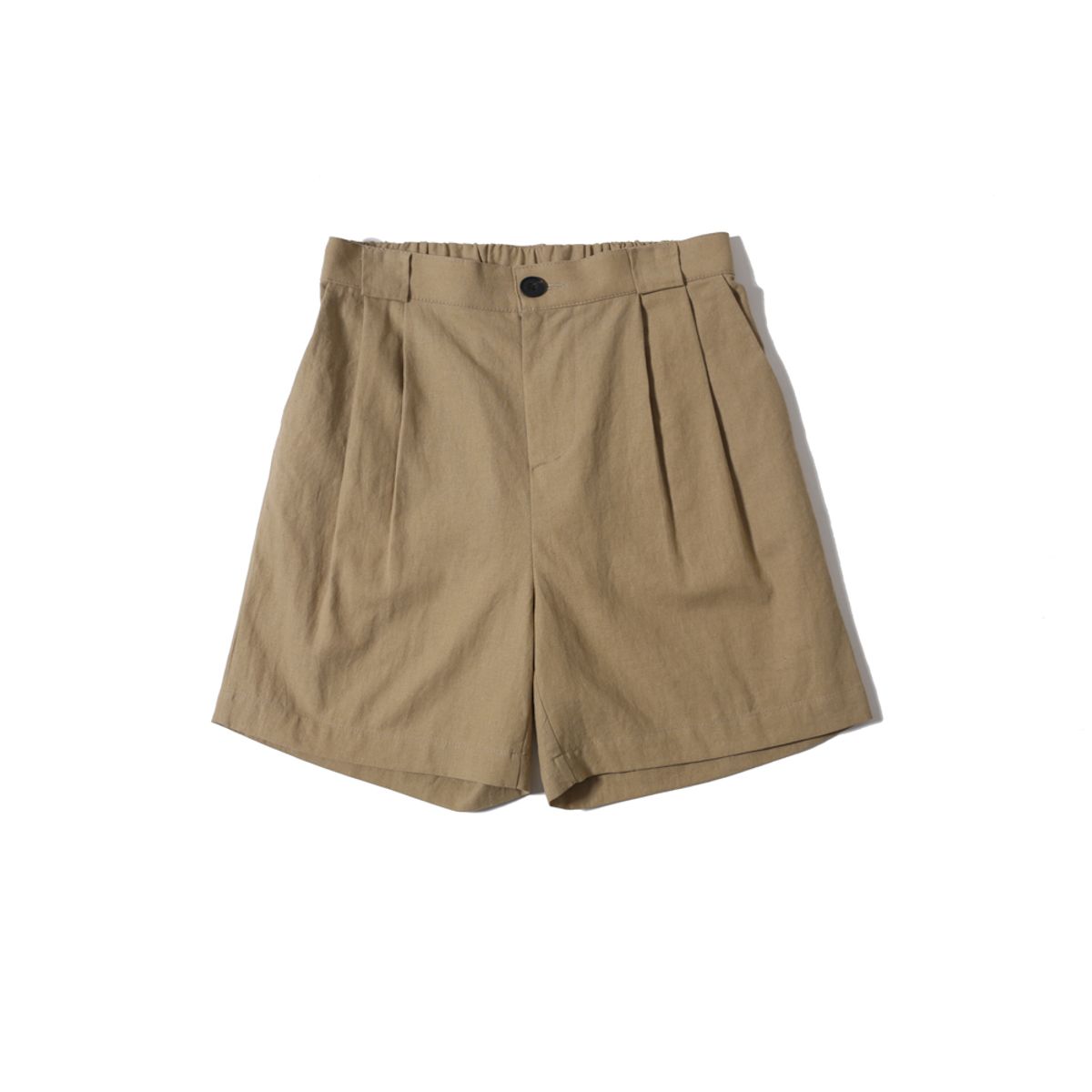 이즈(EASE) LINEN HALF BANDING BERMUDA PANTS_BEIGE_남녀공용