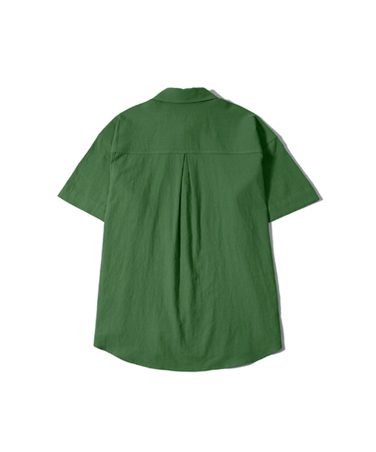 이즈(EASE) LINEN POCKET 1/2 SHIRTS_GREEN