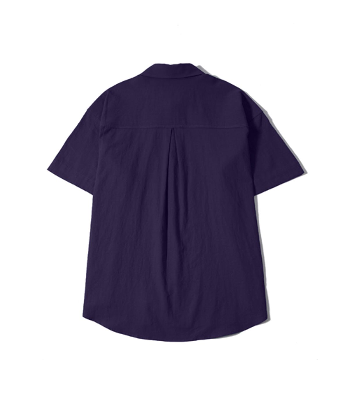 이즈(EASE) LINEN POCKET 1/2 SHIRTS_PURPLE