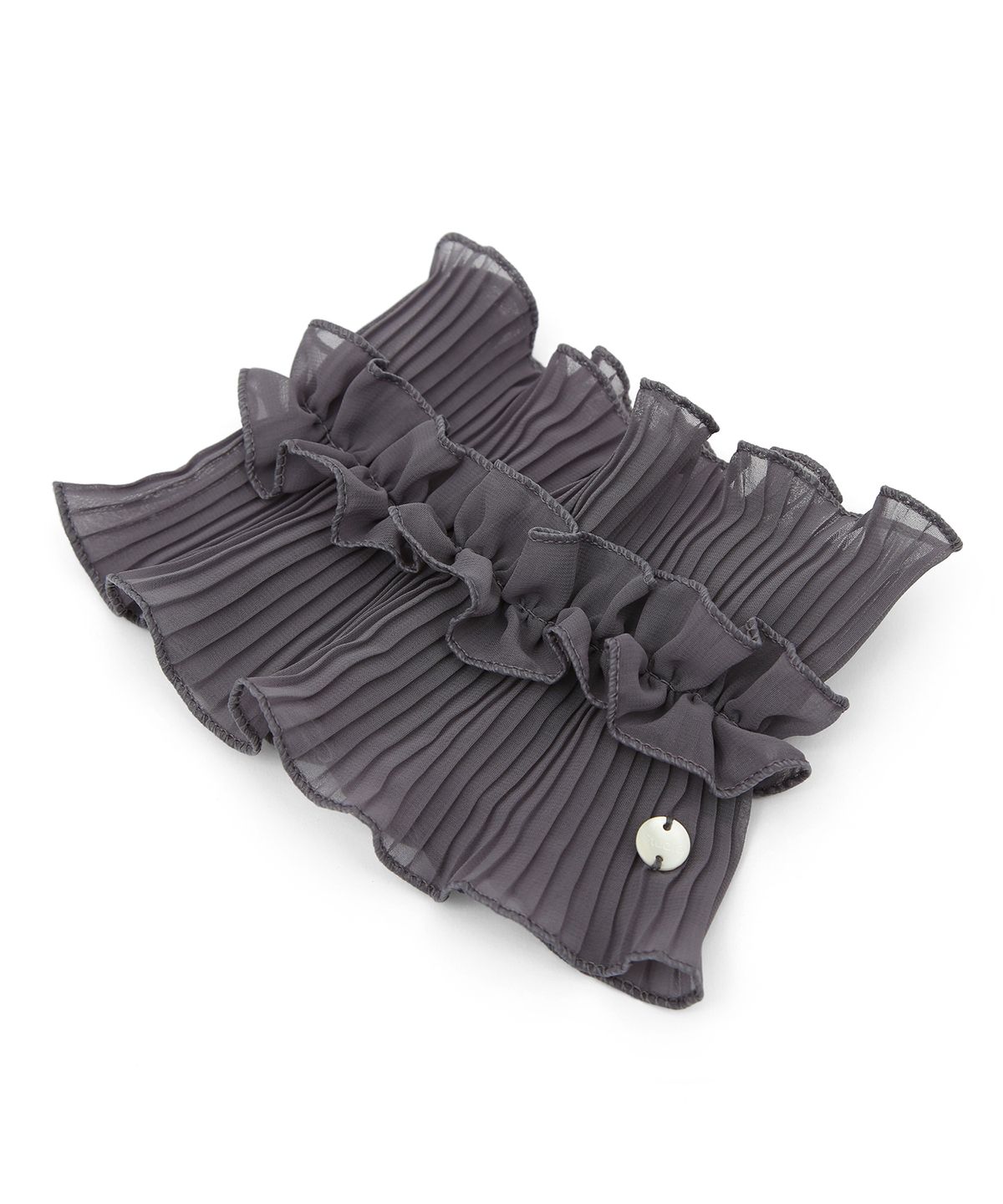 언더컨트롤 스튜디오(UNDERCONTROL STUDIO) 여름 레이스 넥커버 포인트 여성 스카프 NECK TUBE / DOUBLE PLEATED LACE / GREY