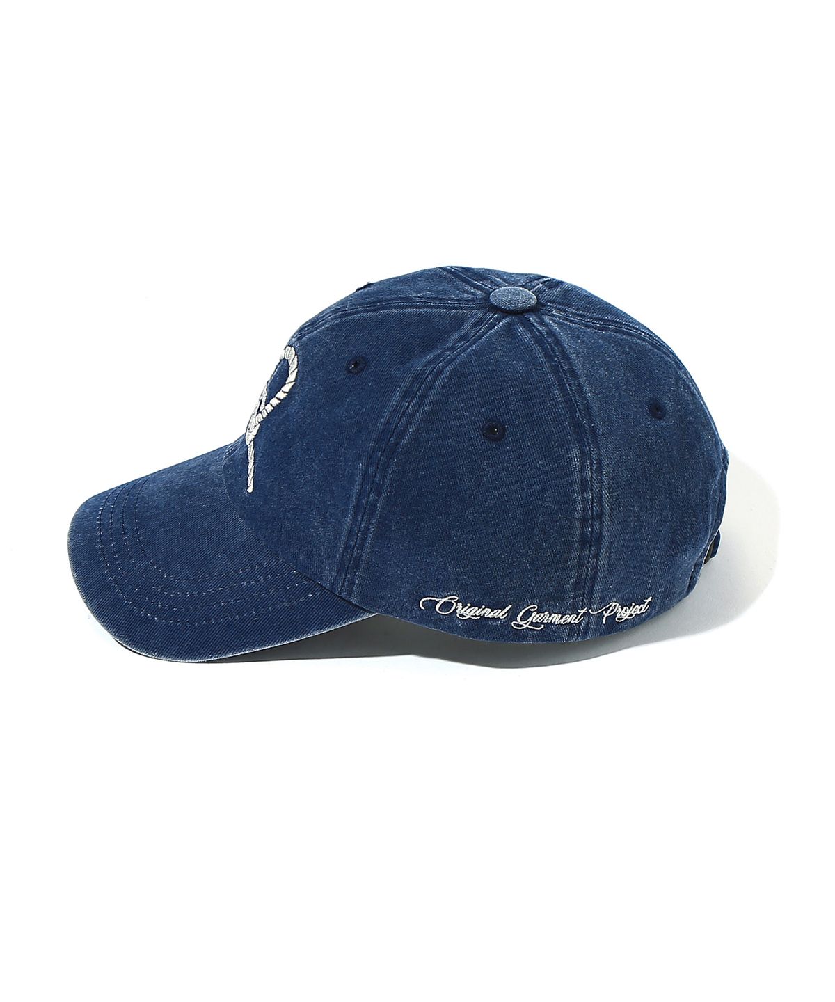 오가프(OGARP) Heart Knot Embroidery Cap Navy