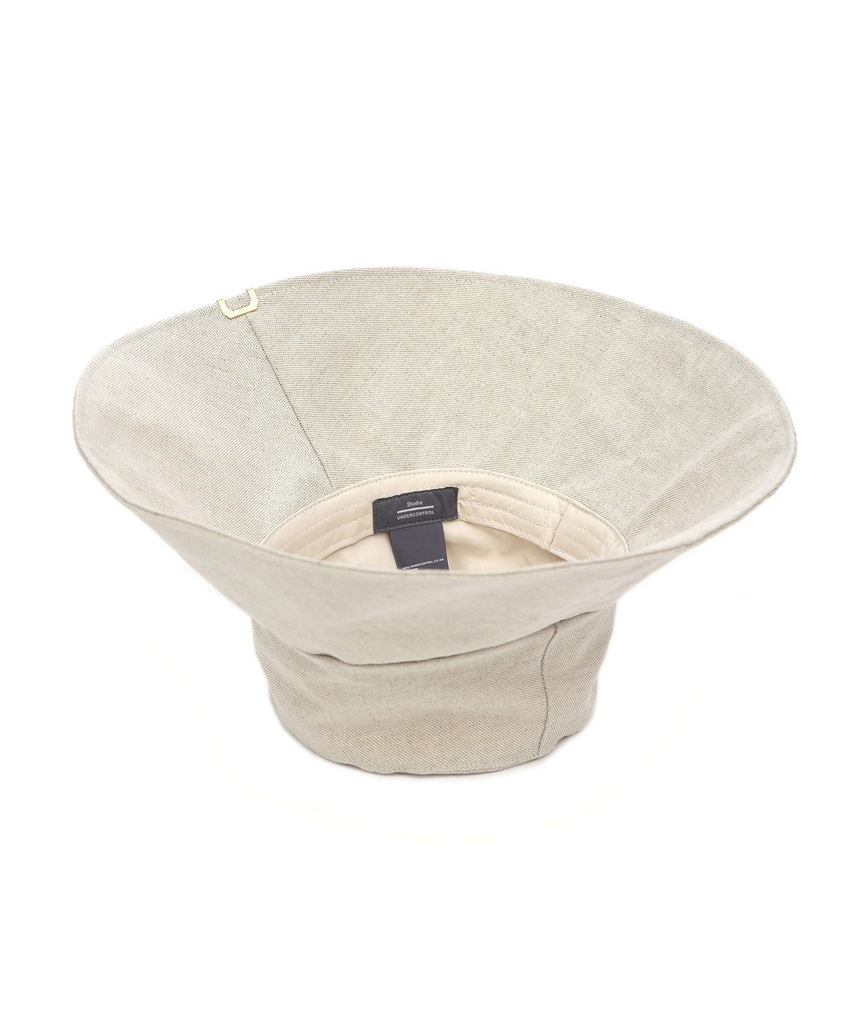 언더컨트롤 스튜디오(UNDERCONTROL STUDIO) 와이드 챙 햇빛 차단 여름 여성 버킷햇 WIDE BUCKET / BIG EYE LINEN / SAND BEIGE