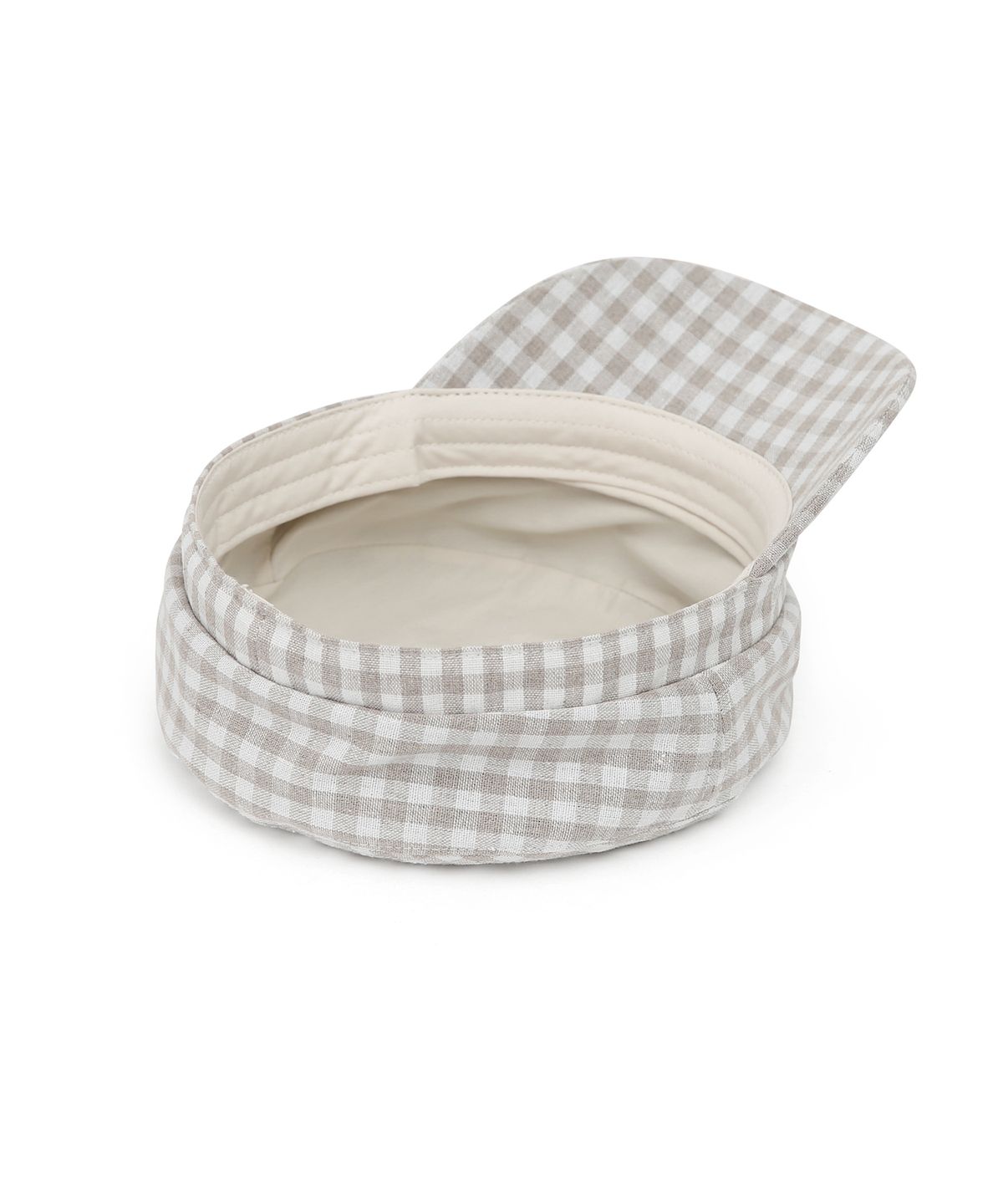 언더컨트롤 스튜디오(UNDERCONTROL STUDIO) 깅엄 체크 사계절 군모 클래식 벨보이캡 MARINER / GINGHAM CK / BEIGE