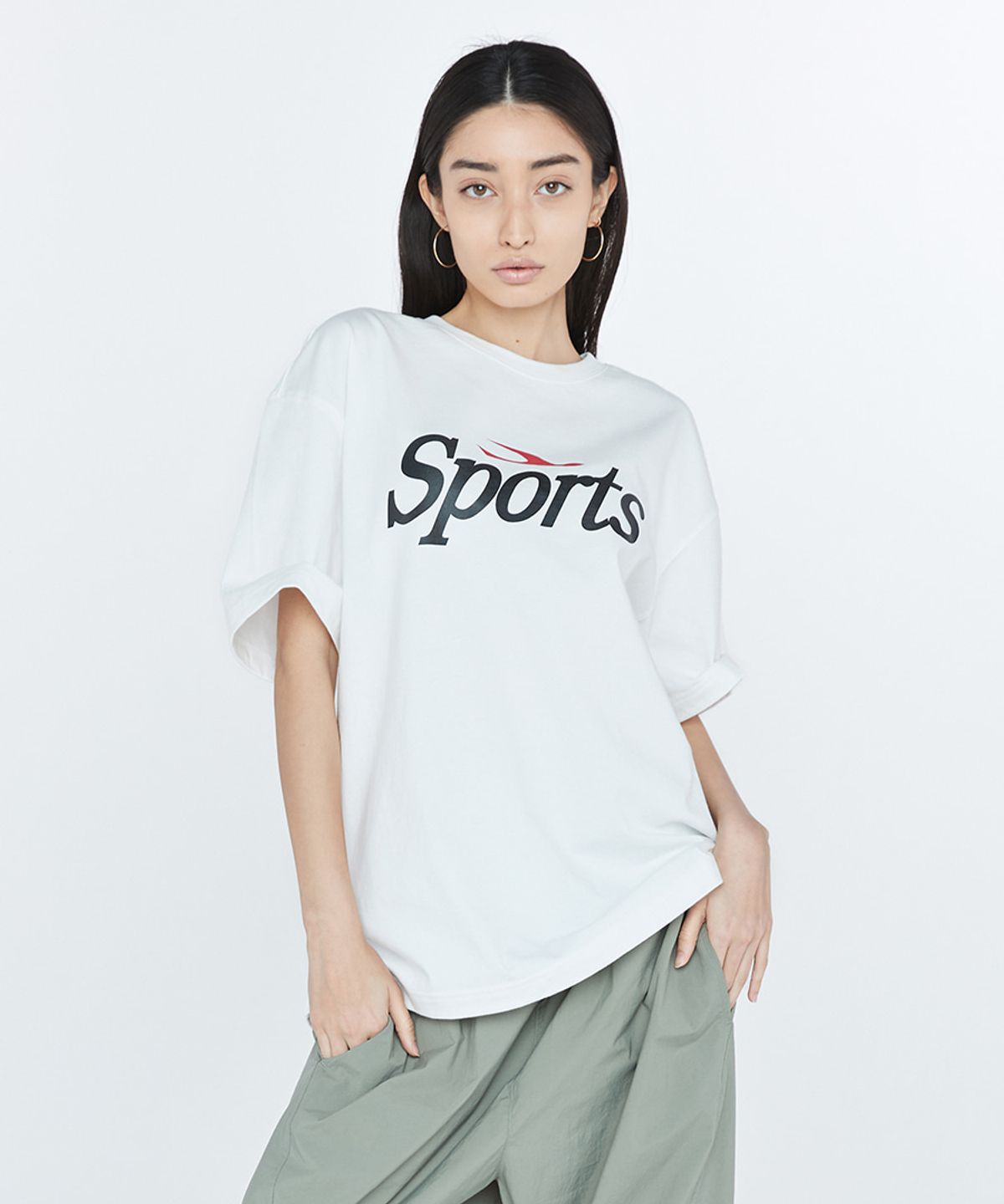 프로-스펙스(PRO-SPECS) SPORTS LOGO SHORT SLEEVES WHTE