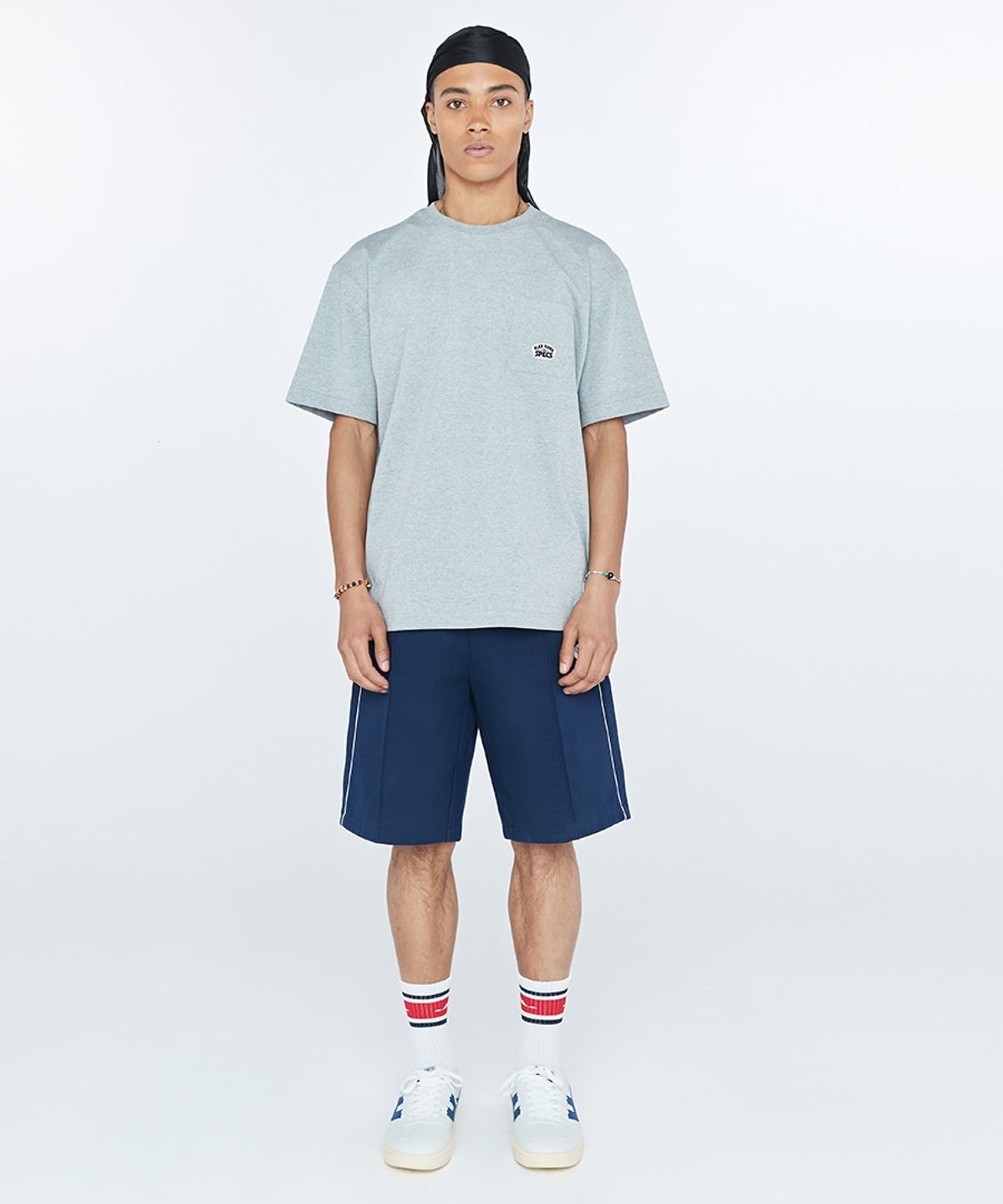 프로-스펙스(PRO-SPECS) ONE TUCK LOOSE HALF PANTS NAVY