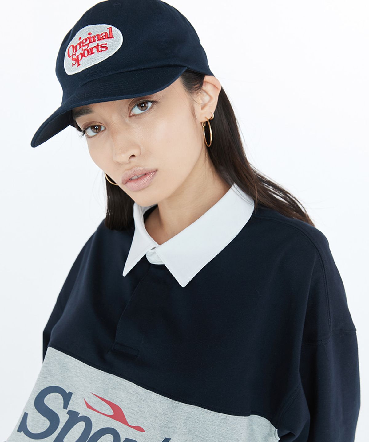 프로-스펙스(PRO-SPECS) OVAL LOGO 6-PANEL CAP NAVY