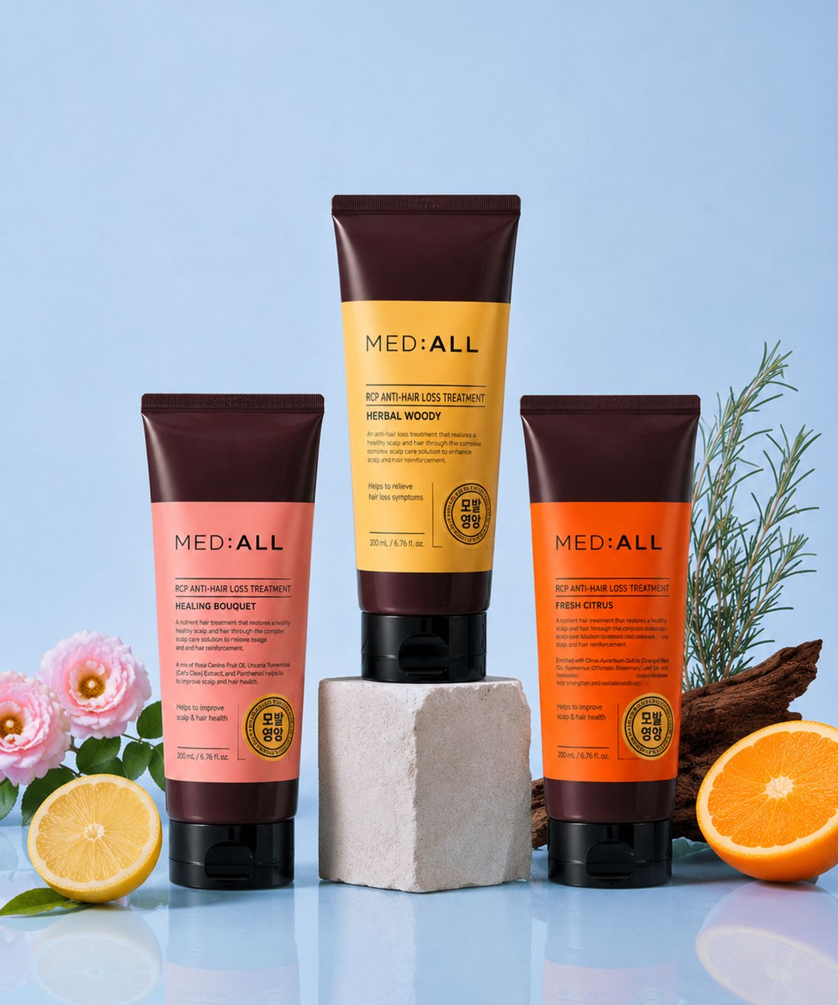 메디올(MEDIALL) RCP 안티헤어로스 트리트먼트 힐링부케향 200ml
