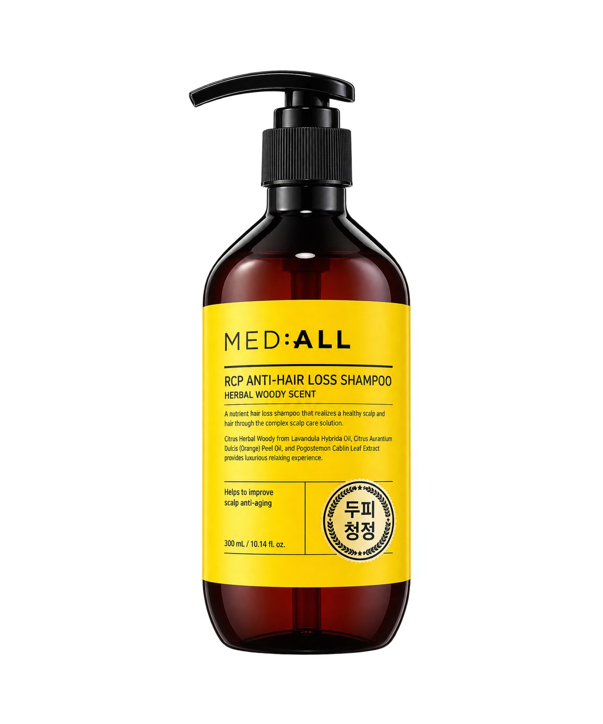 메디올(MEDIALL) RCP 안티헤어로스 샴푸 우디향 300ml