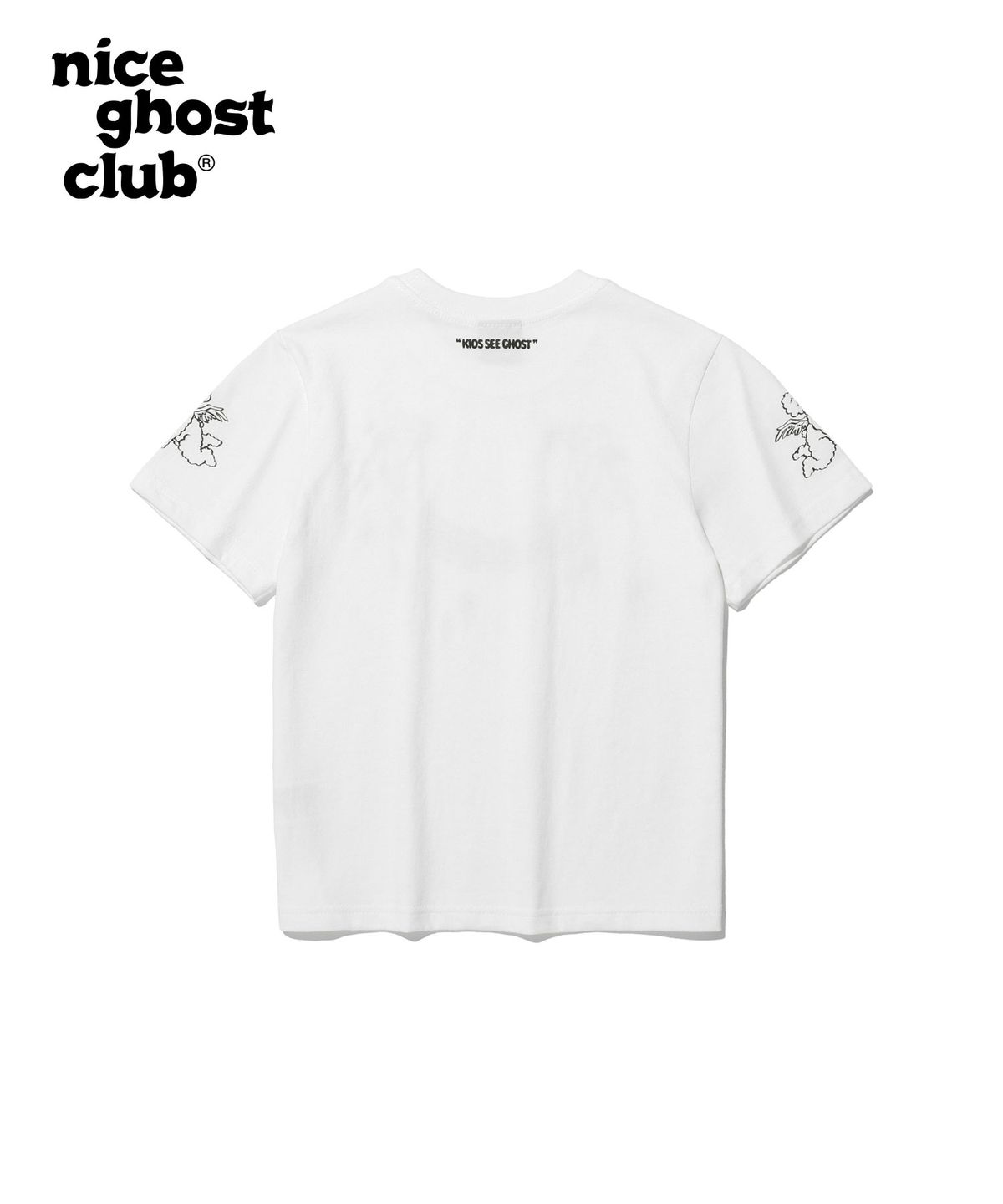 나이스고스트클럽 키즈(NICE GHOST CLUB KIDS) 키즈 헤븐리 베어 엔젤 티셔츠_화이트(NG2DMCT503A)