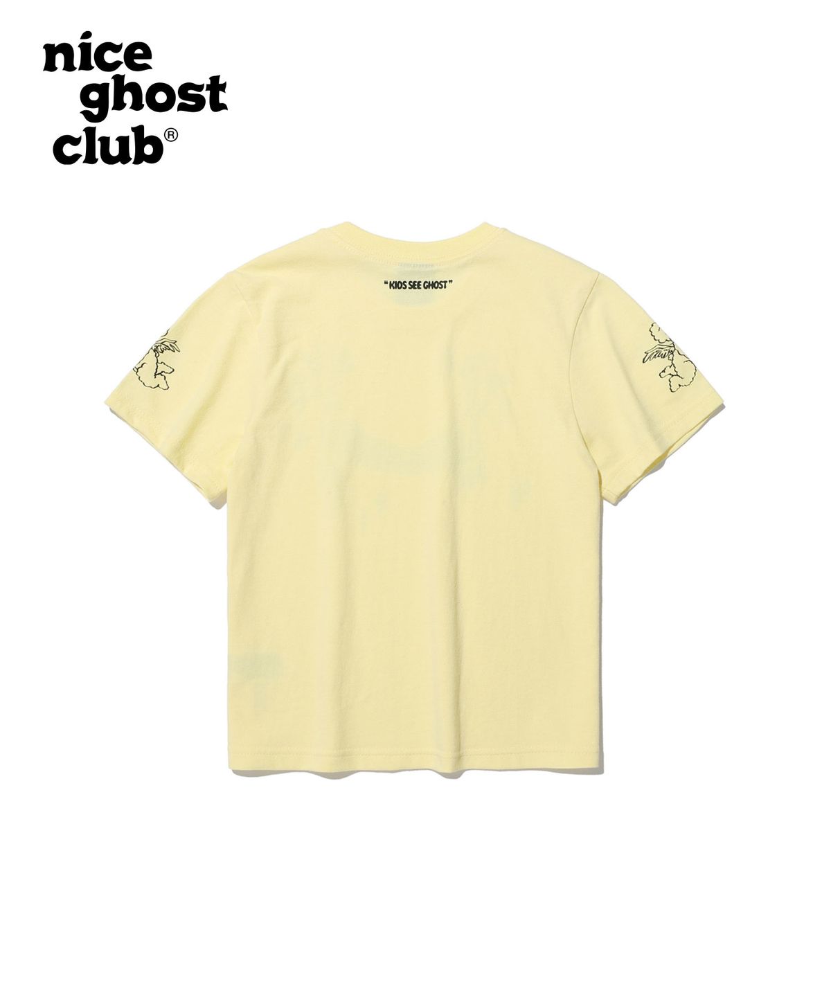나이스고스트클럽 키즈(NICE GHOST CLUB KIDS) 키즈 헤븐리 베어 엔젤 티셔츠_옐로우(NG2DMCT503A)