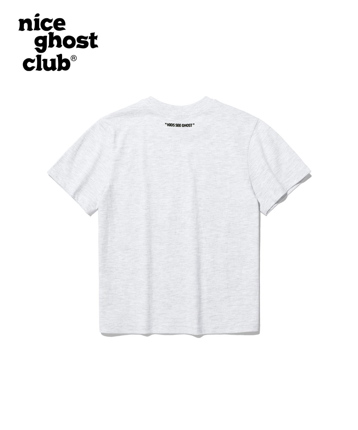 나이스고스트클럽 키즈(NICE GHOST CLUB KIDS) 키즈 구미 베어 로고 티셔츠_라이트그레이(NG2DMCT500A)