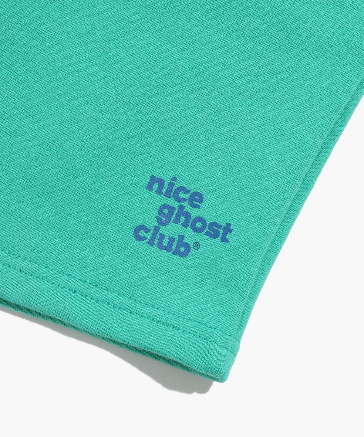 나이스고스트클럽 키즈(NICE GHOST CLUB KIDS) 키즈 오리지널 로고 스웻 숏 팬츠_그린(NG2DMCPA63A)