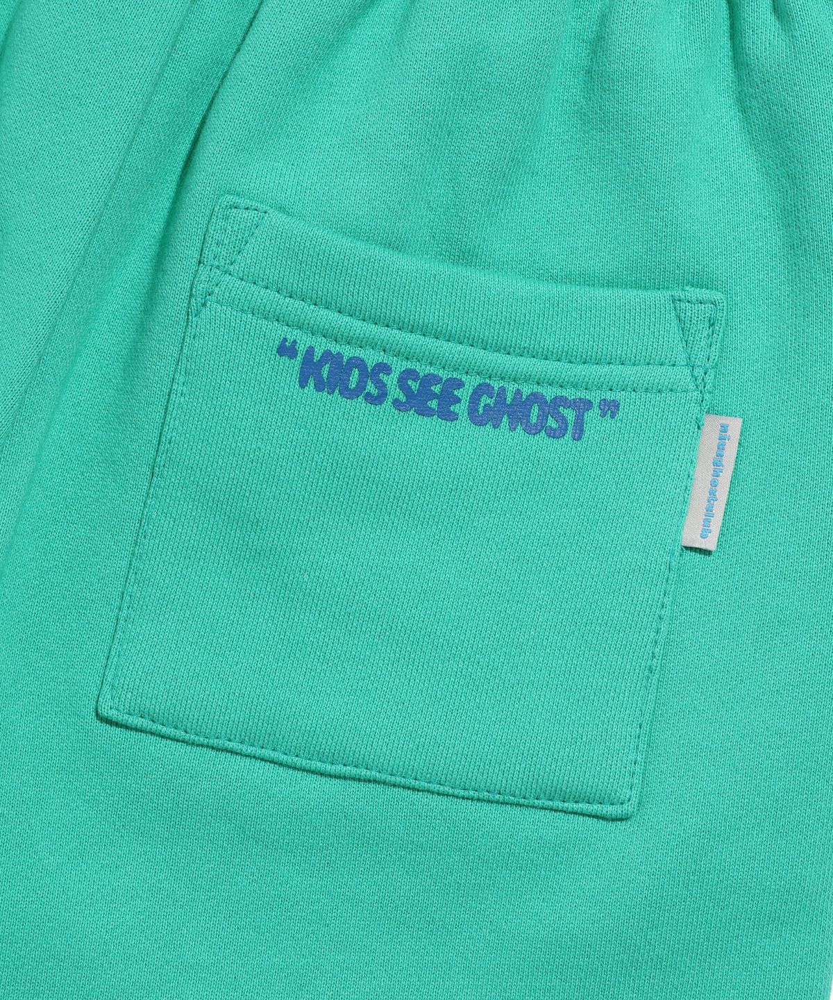 나이스고스트클럽 키즈(NICE GHOST CLUB KIDS) 키즈 오리지널 로고 스웻 숏 팬츠_그린(NG2DMCPA63A)