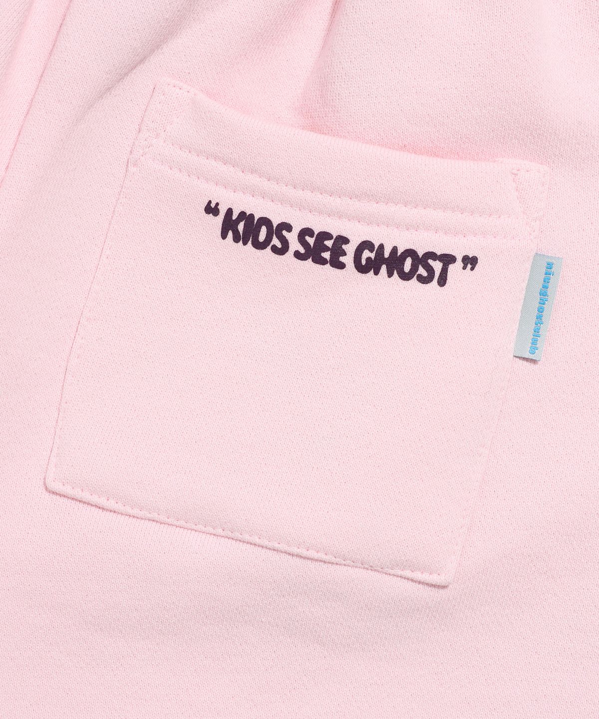 나이스고스트클럽 키즈(NICE GHOST CLUB KIDS) 키즈 오리지널 로고 스웻 숏 팬츠_핑크(NG2DMCPA63A)