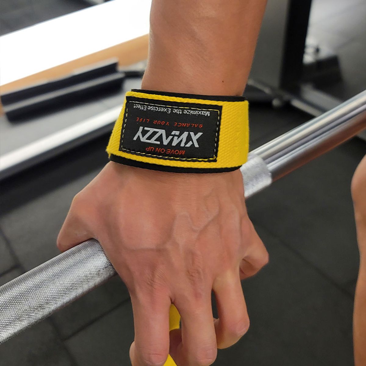엑스네지(XNAZZY) 리프팅 스트랩 XN23SPUAC03 YELLOW