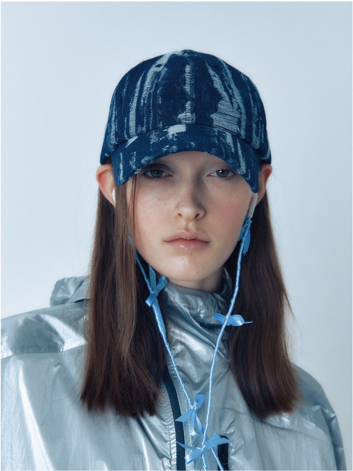 포에지담(POESIEDAME) DESTROYED DENIM CAP IN RAW INDIGO