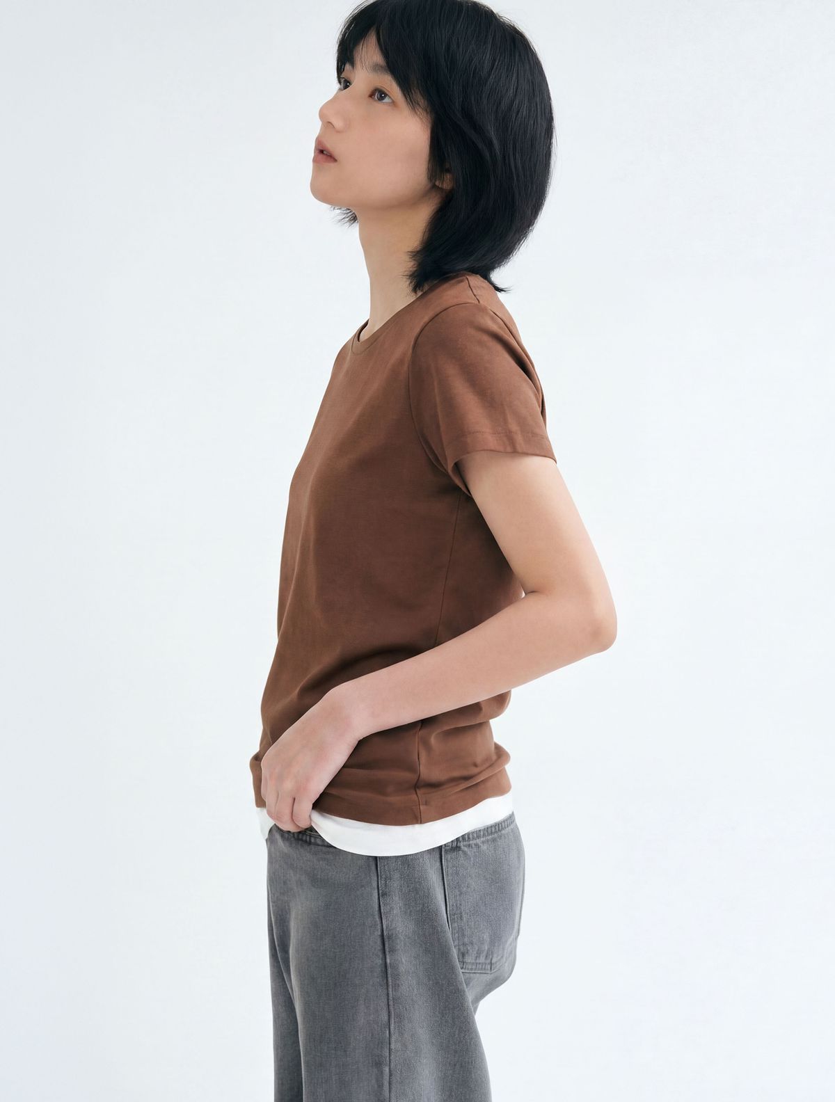 와이잭(YJACK) W_시그니처 클래식 & 베이직 핏 반소매 티셔츠 (155gsm) KLJT003
