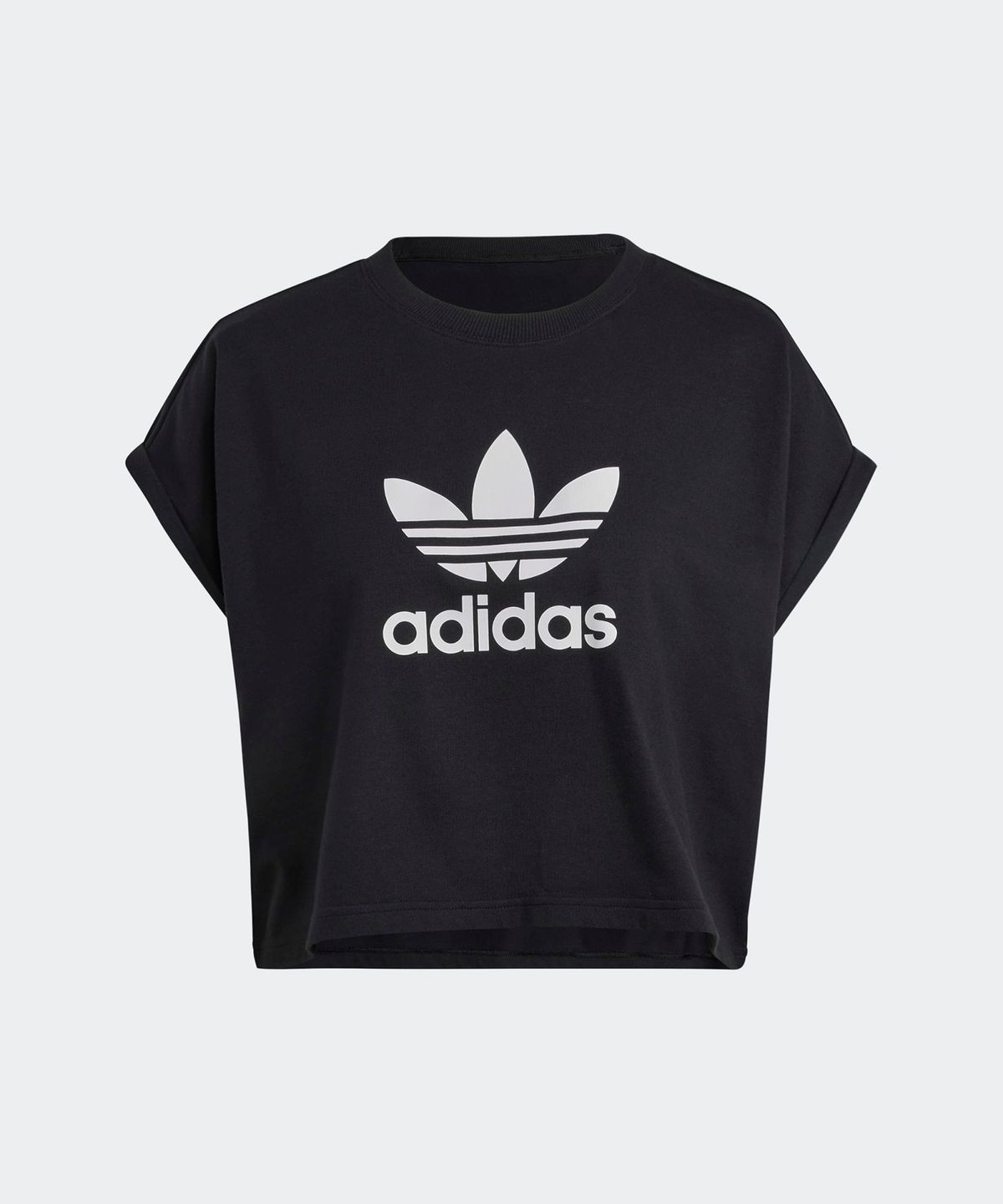 아디다스(ADIDAS) 숏 트레포일 티 - 블랙 / IB1406