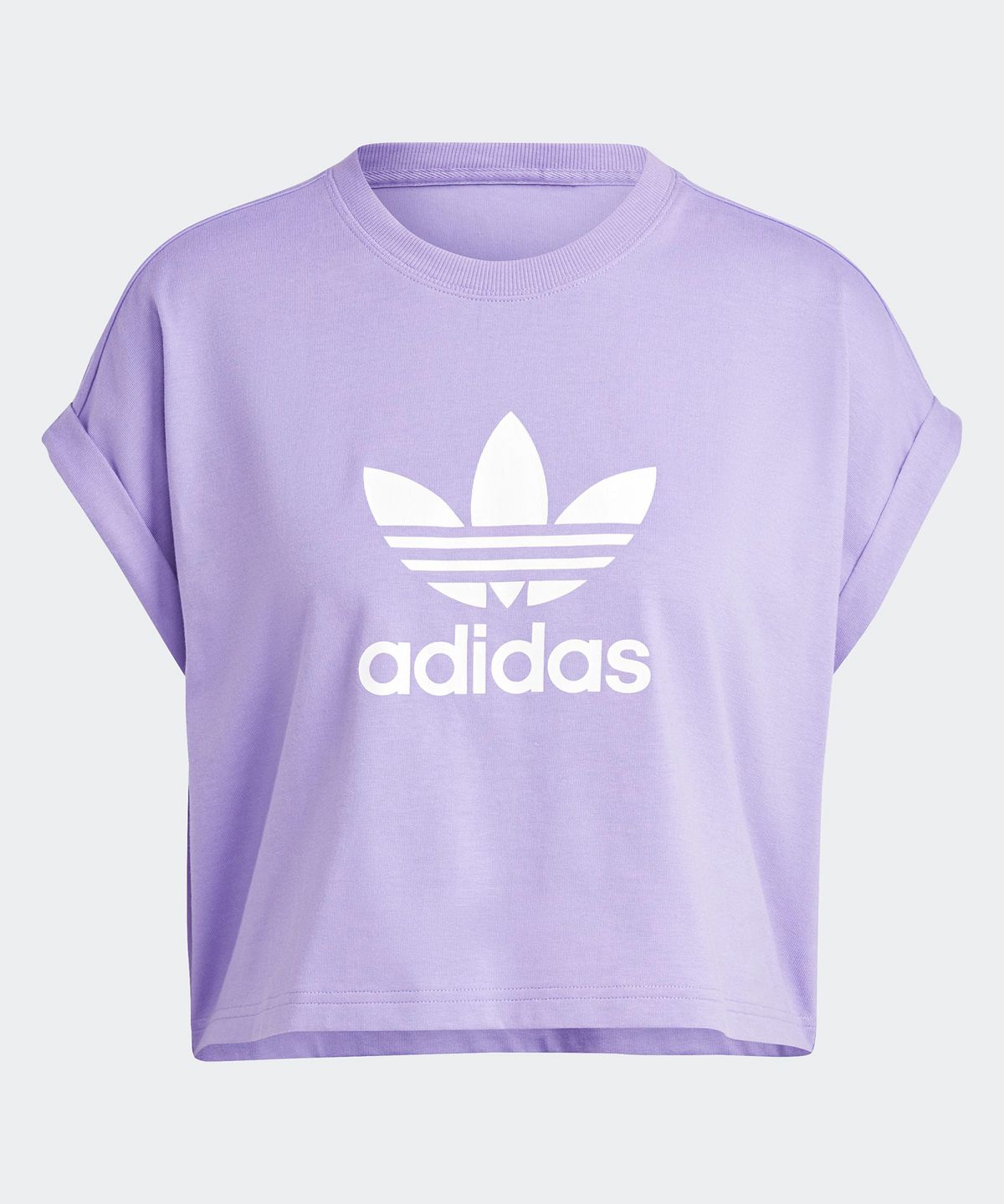 아디다스(ADIDAS) 숏 트레포일 티 - 퍼플 / IC5468