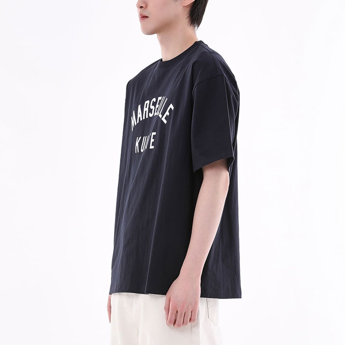 쿨트(KULTE) MARSEILLE COLLEGE T-SHIRT 네이비