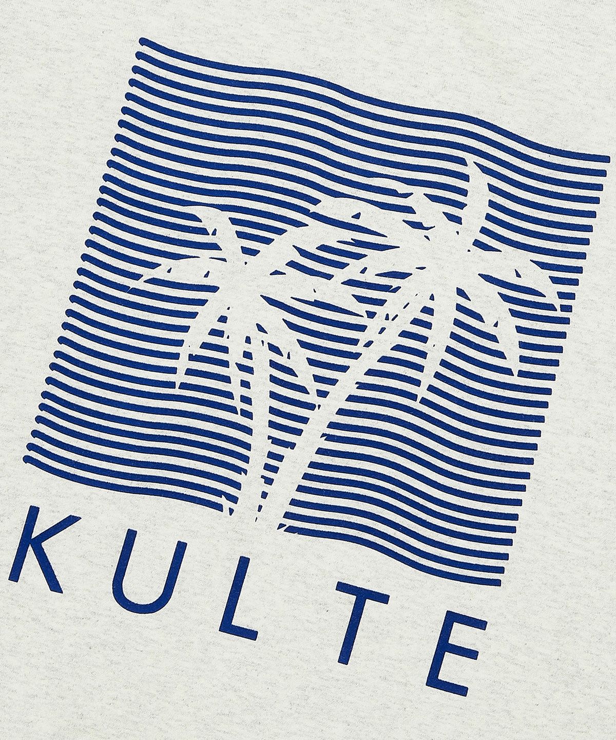 쿨트(KULTE) PALM VIBES T-SHIRT 라이트멜란지그레이